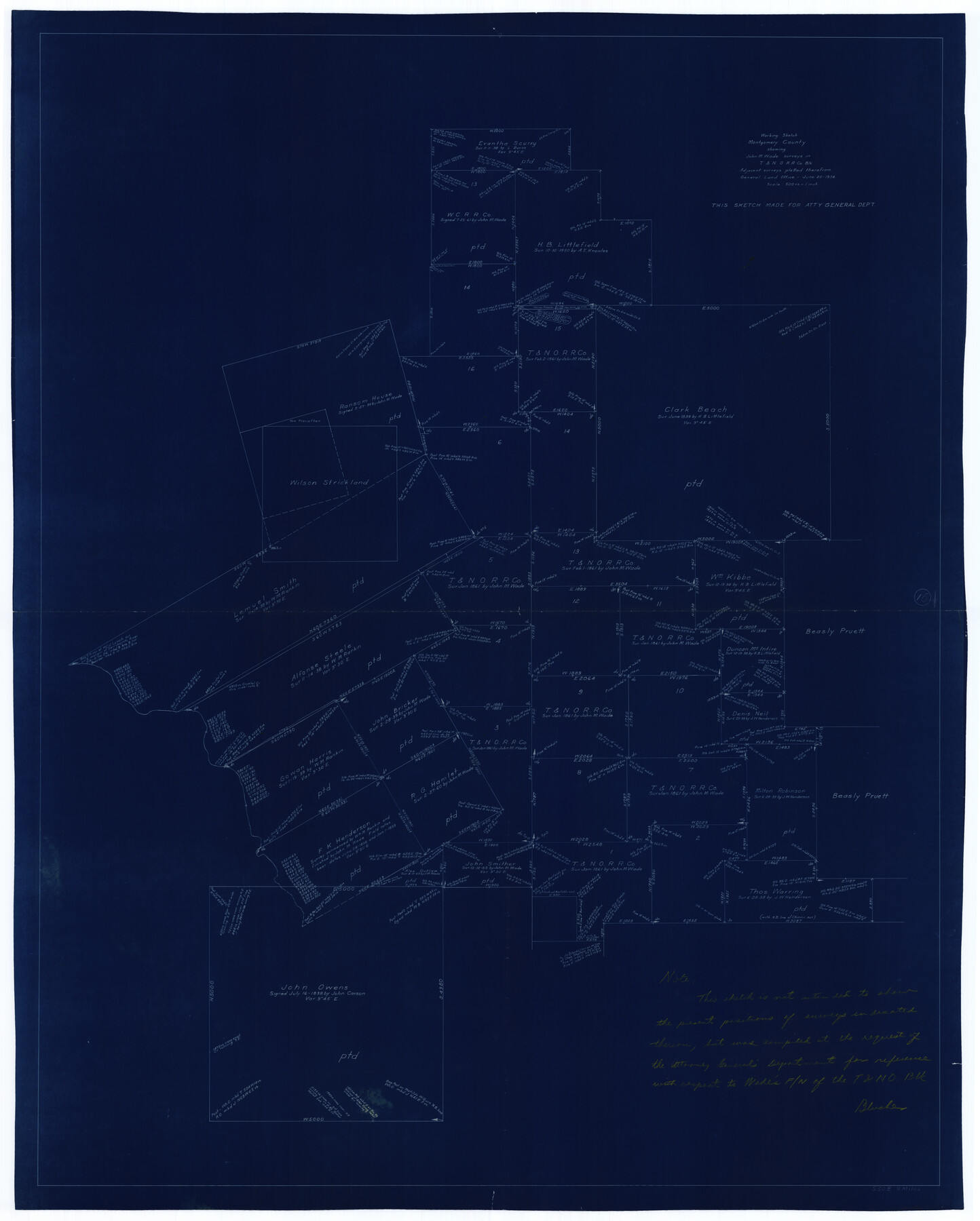 71122, Montgomery County Working Sketch 15, General Map Collection