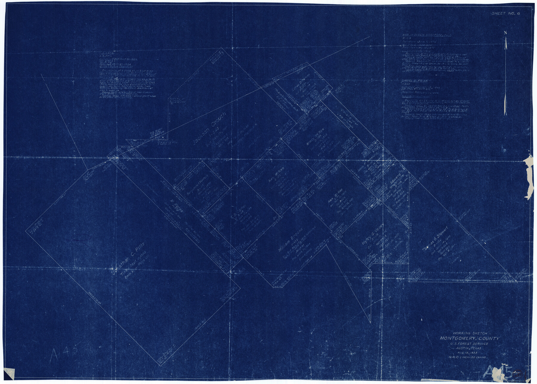 71127, Montgomery County Working Sketch 20, General Map Collection