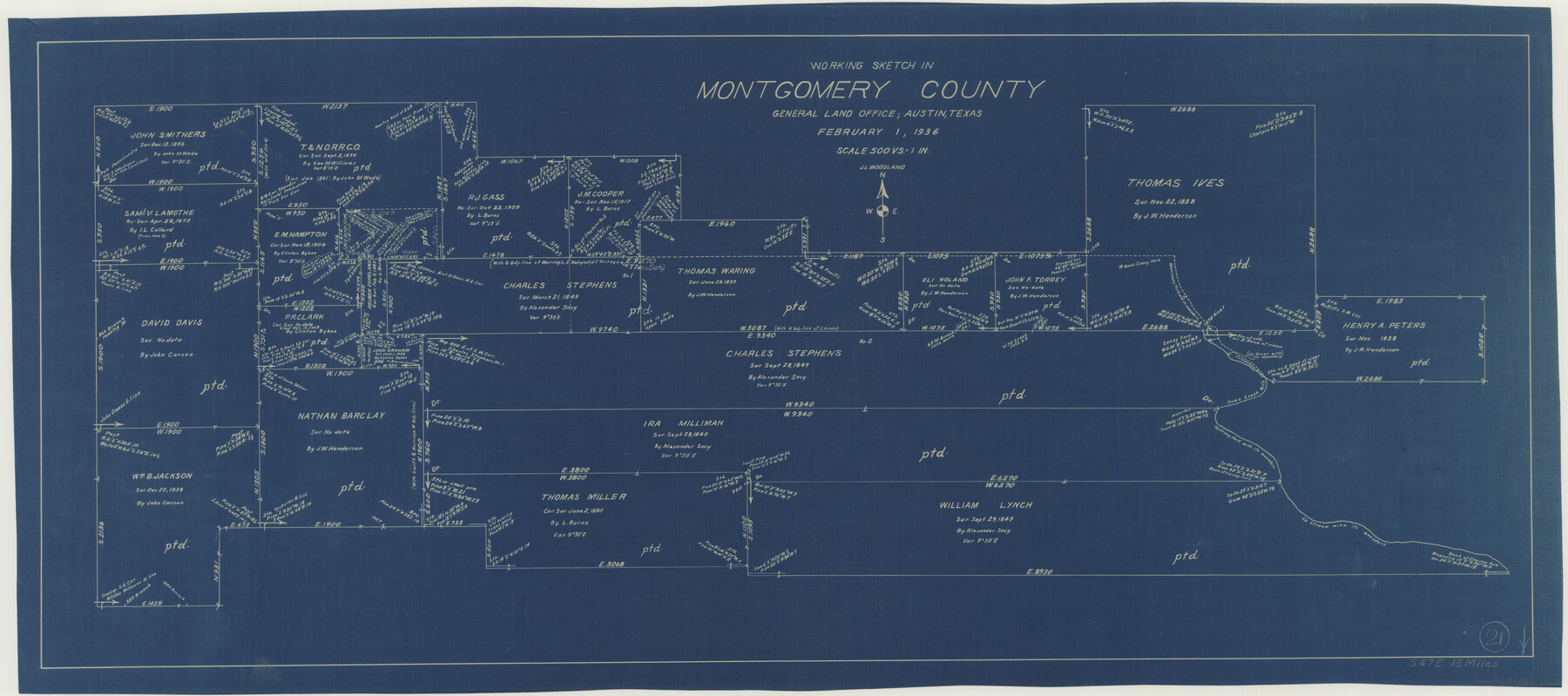 71128, Montgomery County Working Sketch 21, General Map Collection