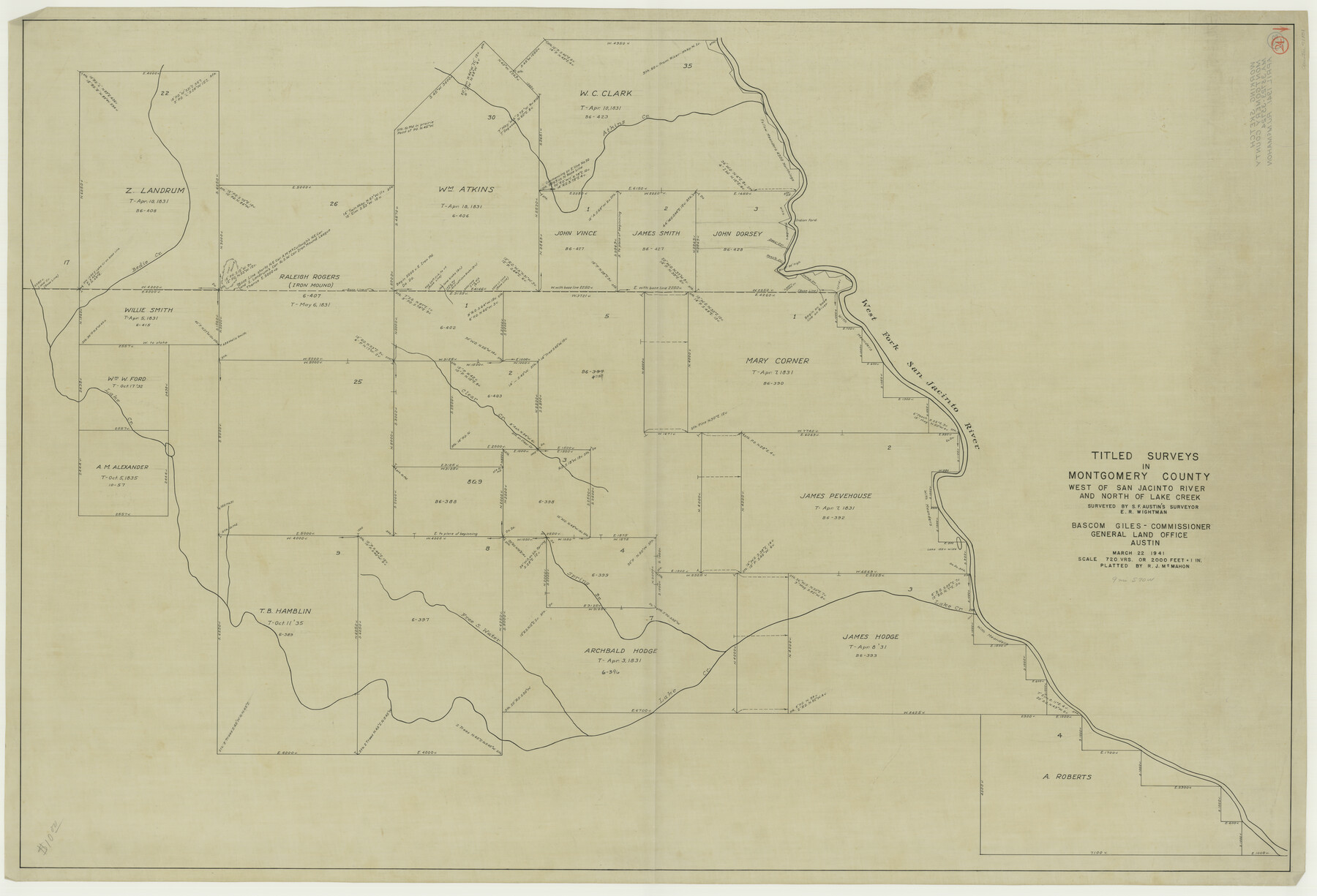 71131, Montgomery County Working Sketch 24, General Map Collection