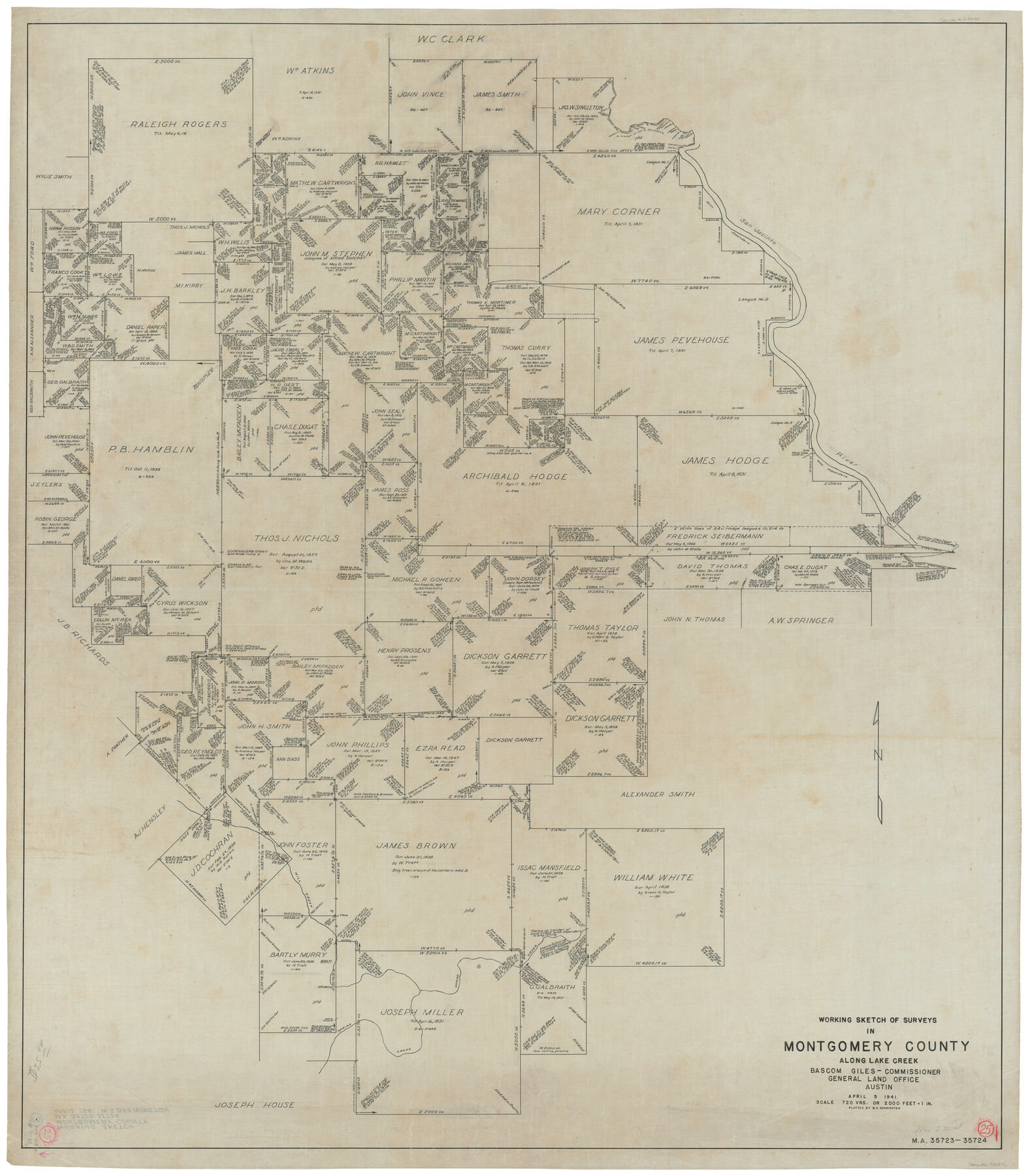 71132, Montgomery County Working Sketch 25, General Map Collection
