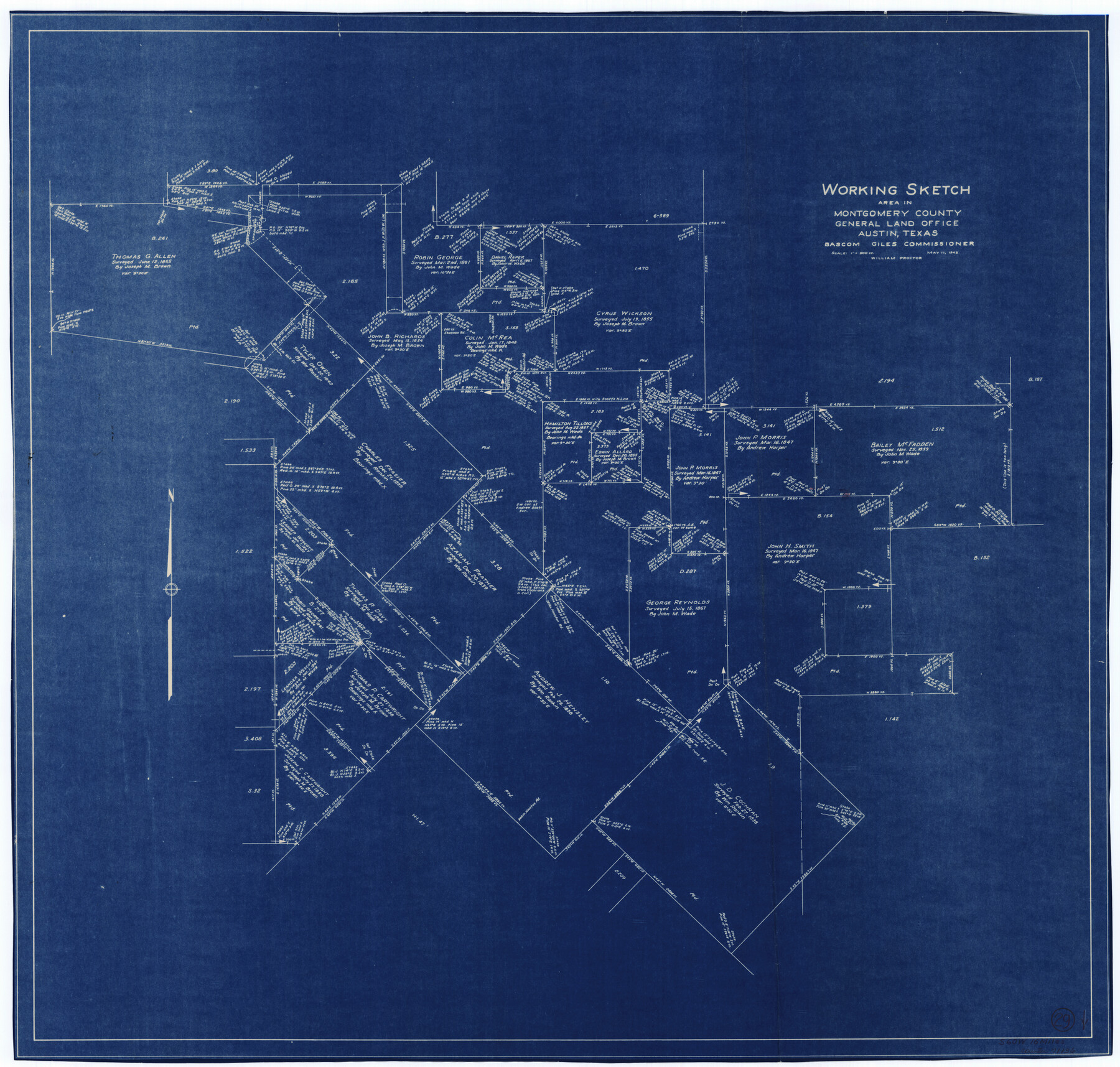 71136, Montgomery County Working Sketch 29, General Map Collection