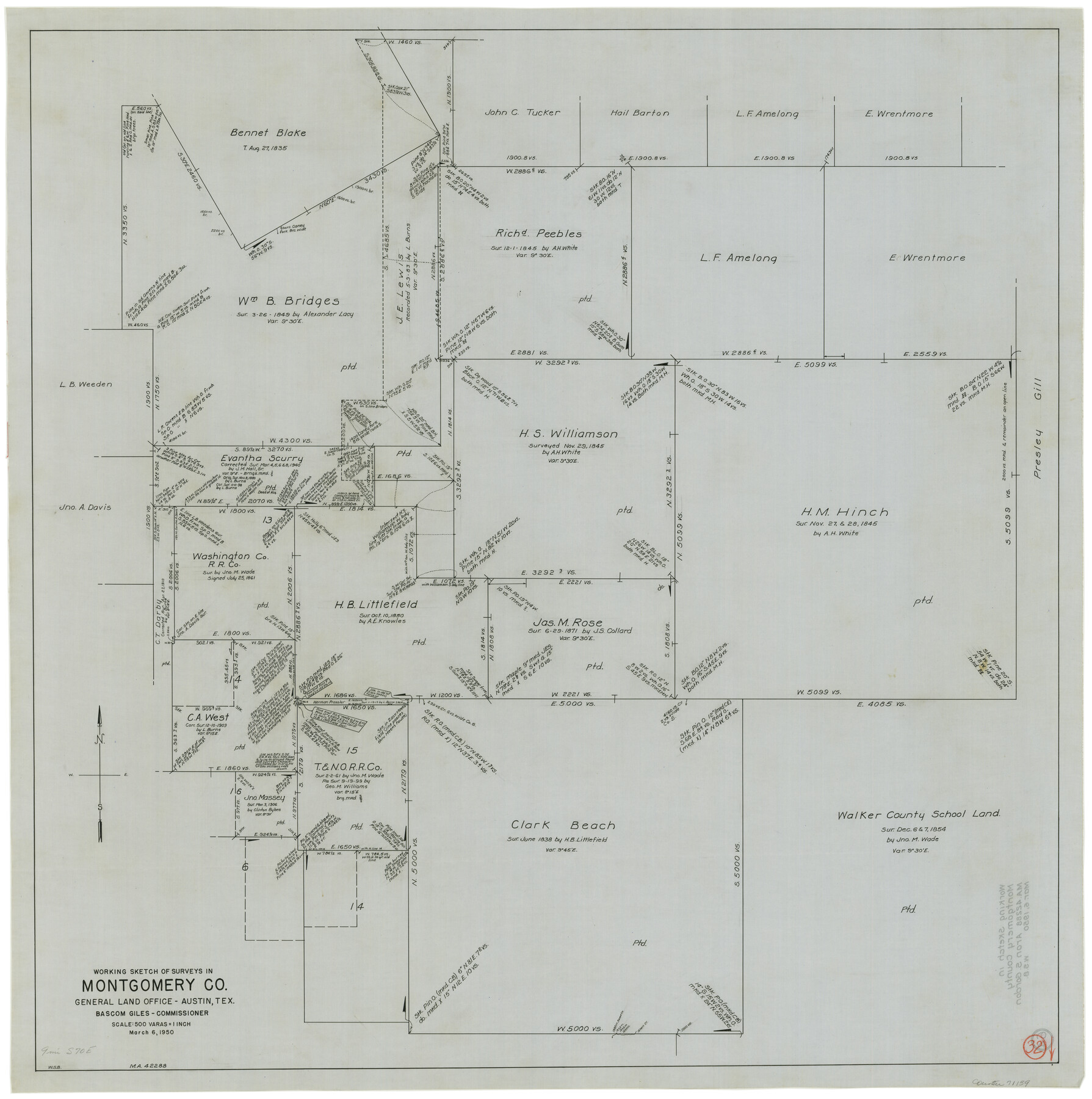 71139, Montgomery County Working Sketch 32, General Map Collection
