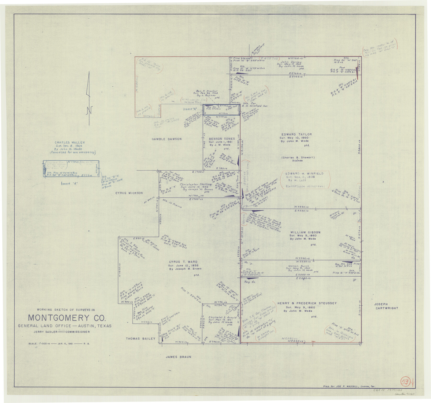 71160, Montgomery County Working Sketch 53, General Map Collection
