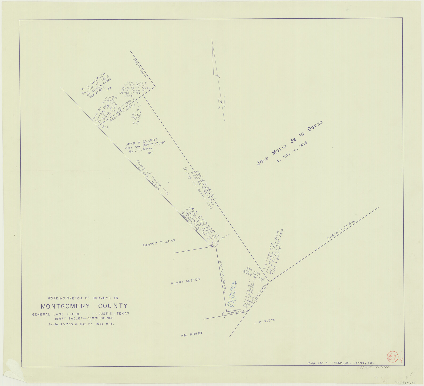71164, Montgomery County Working Sketch 57, General Map Collection