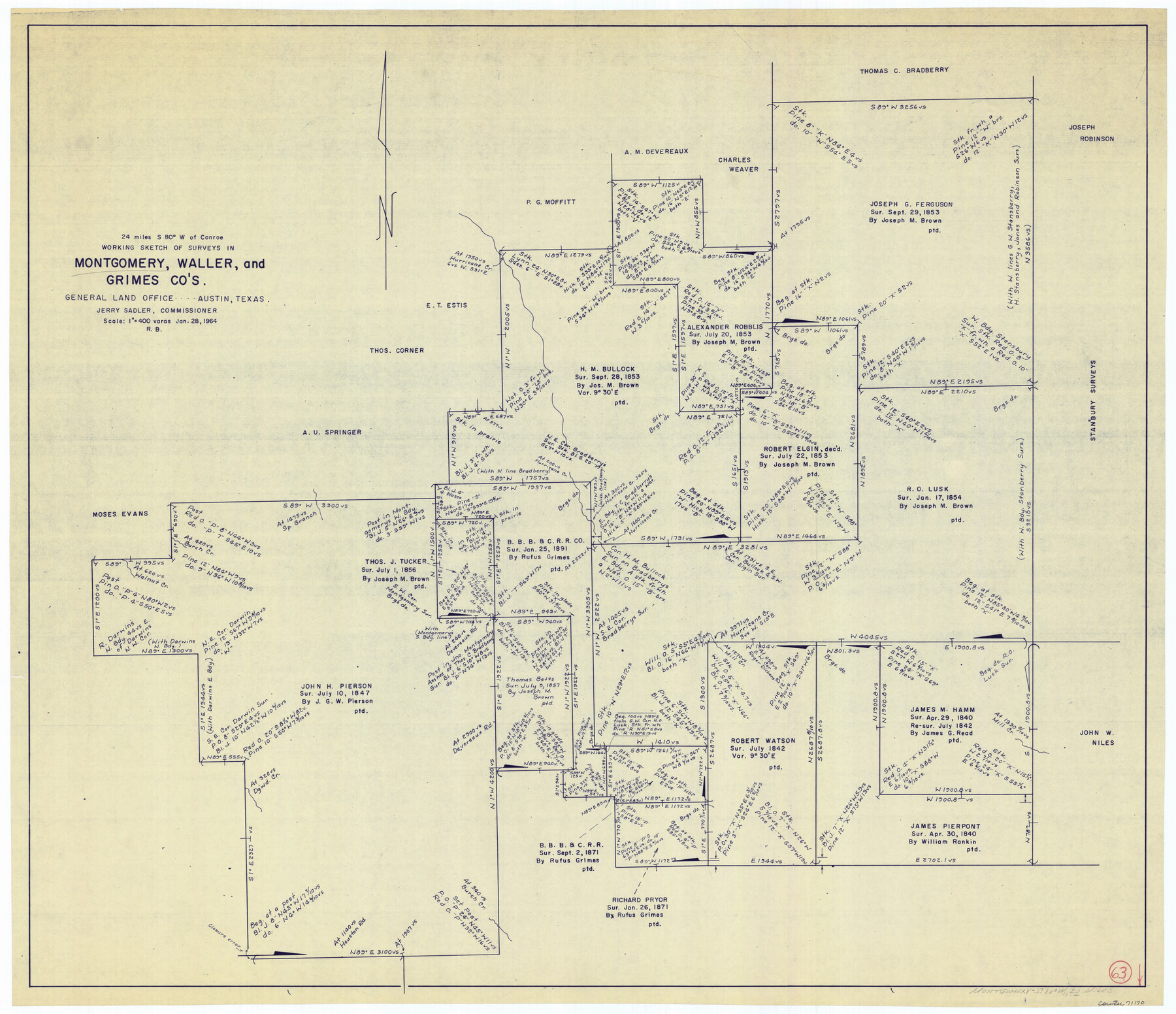 71170, Montgomery County Working Sketch 63, General Map Collection