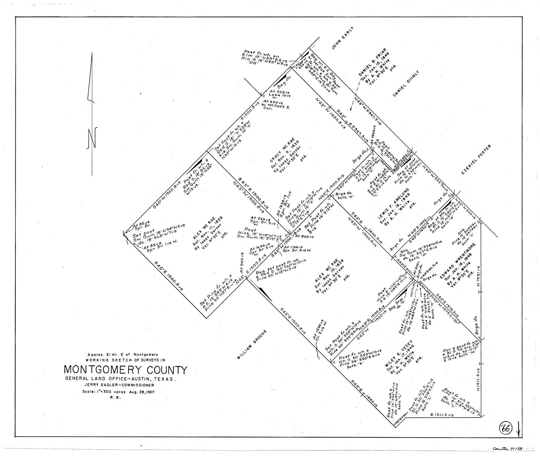 71173, Montgomery County Working Sketch 66, General Map Collection
