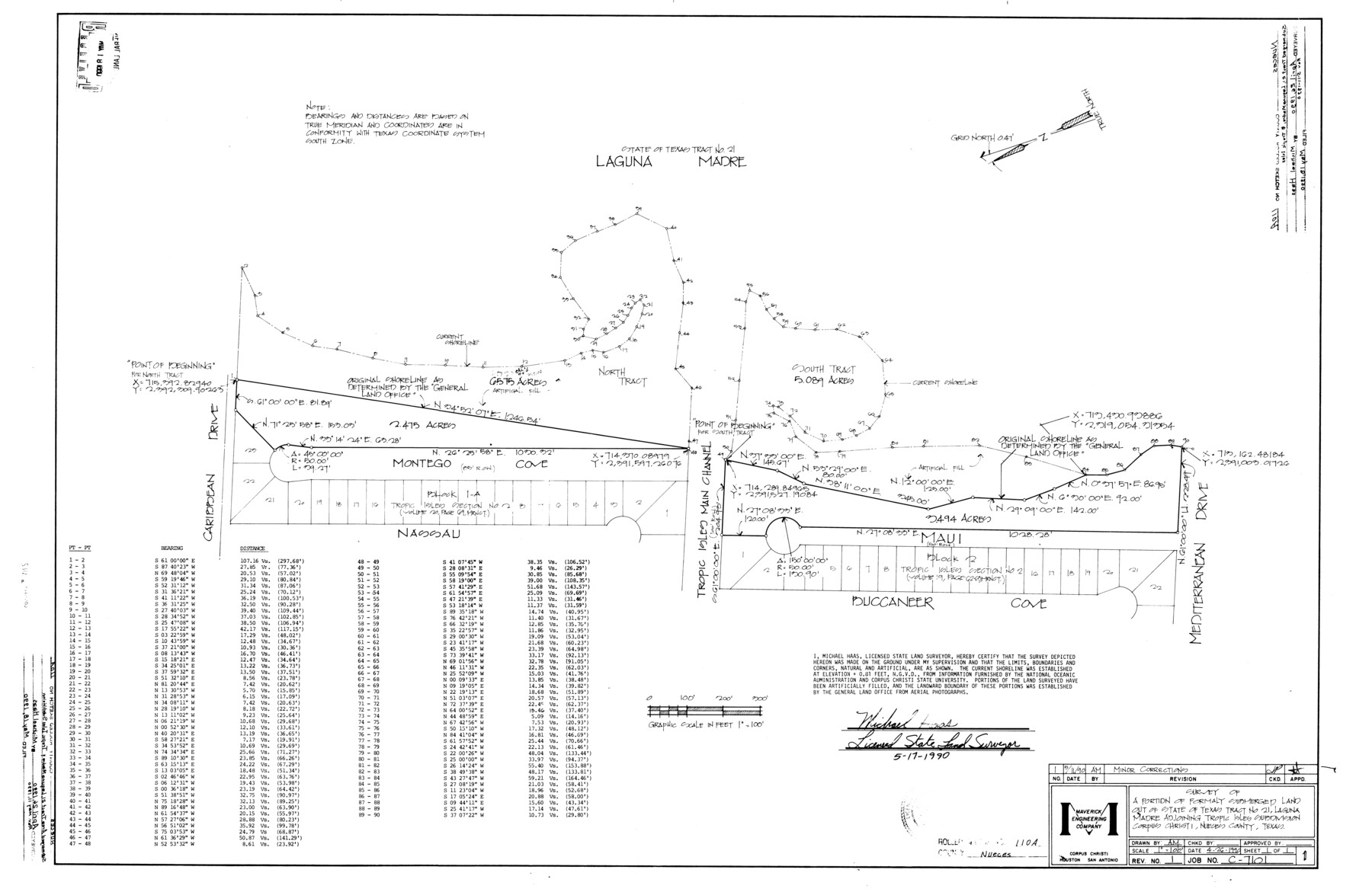 7118, Nueces County Rolled Sketch 110A, General Map Collection