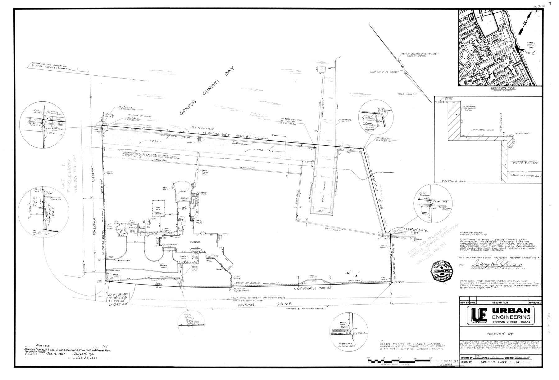 7119, Nueces County Rolled Sketch 111, General Map Collection