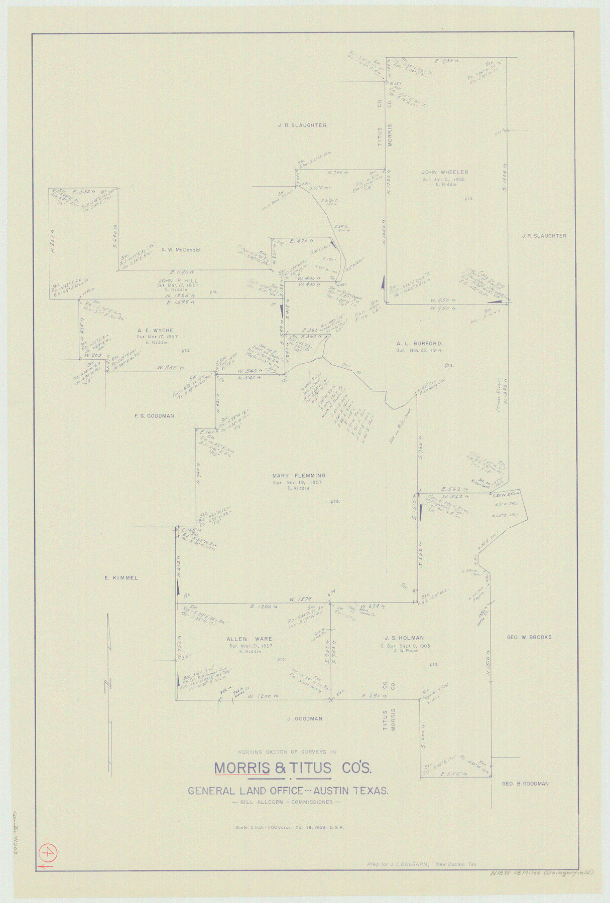 71203, Morris County Working Sketch 4, General Map Collection