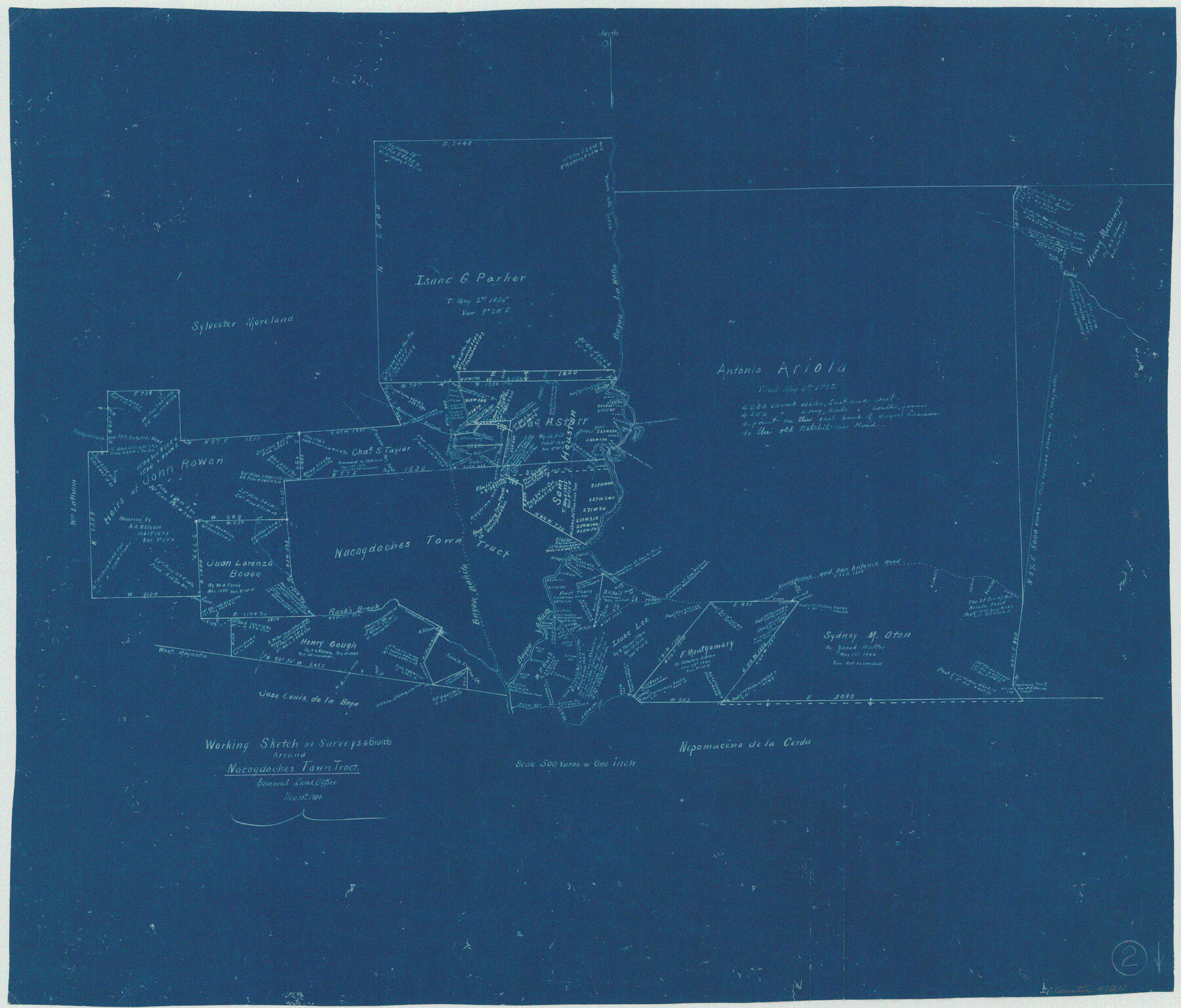 71218, Nacogdoches County Working Sketch 2, General Map Collection