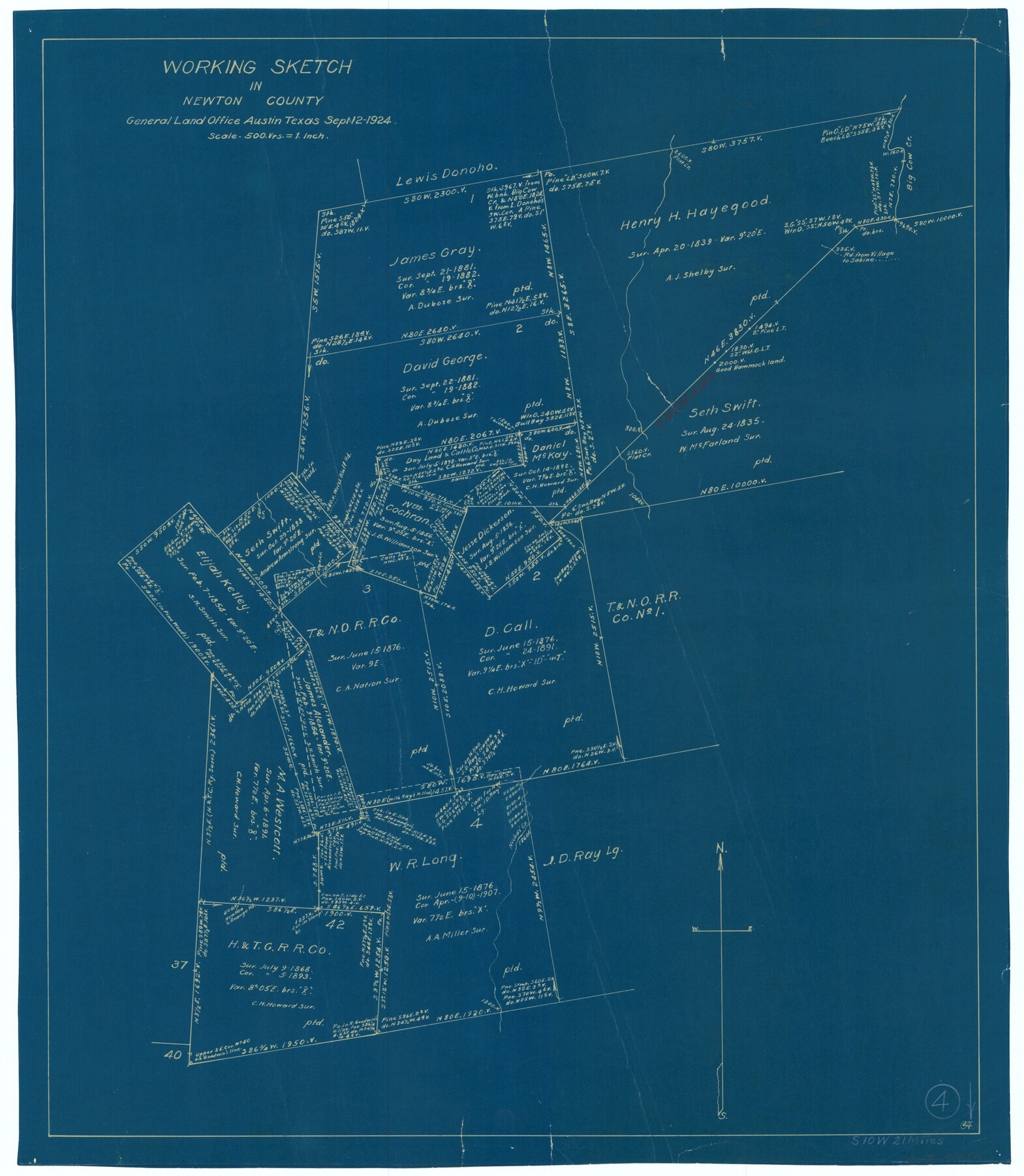 71250, Newton County Working Sketch 4, General Map Collection