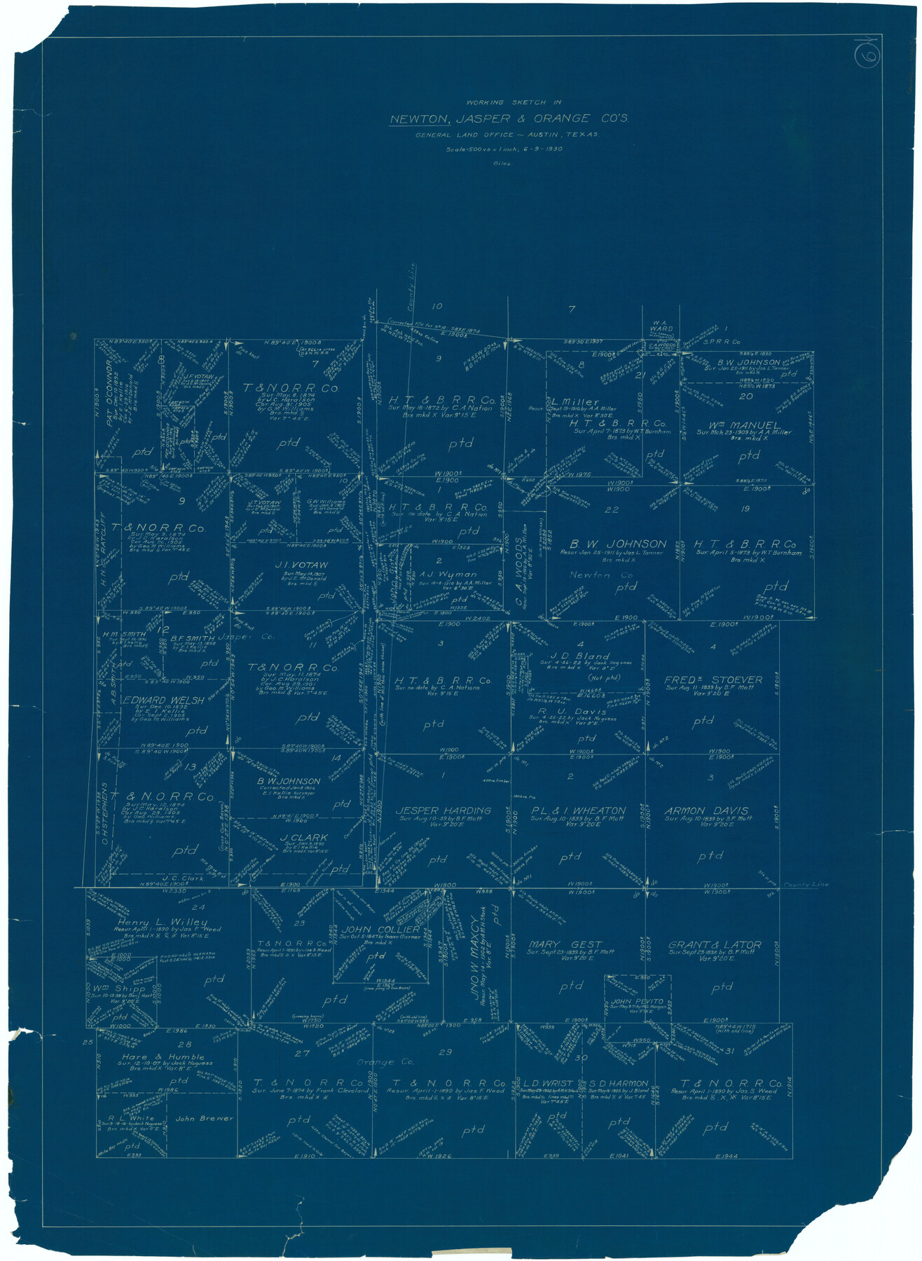 71252, Newton County Working Sketch 6, General Map Collection