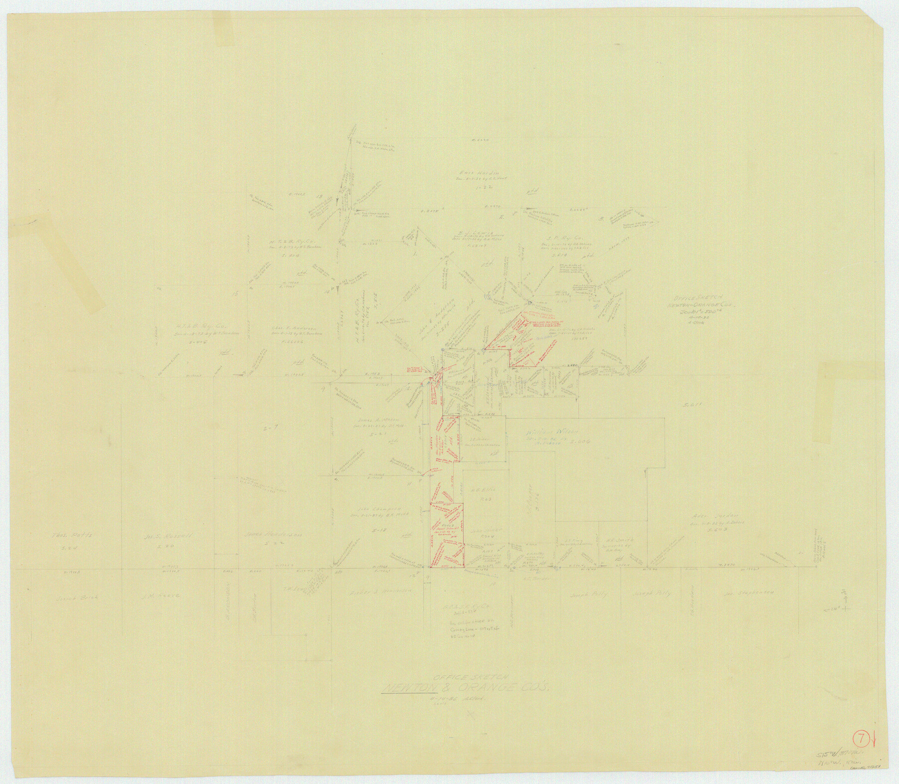 71253, Newton County Working Sketch 7, General Map Collection