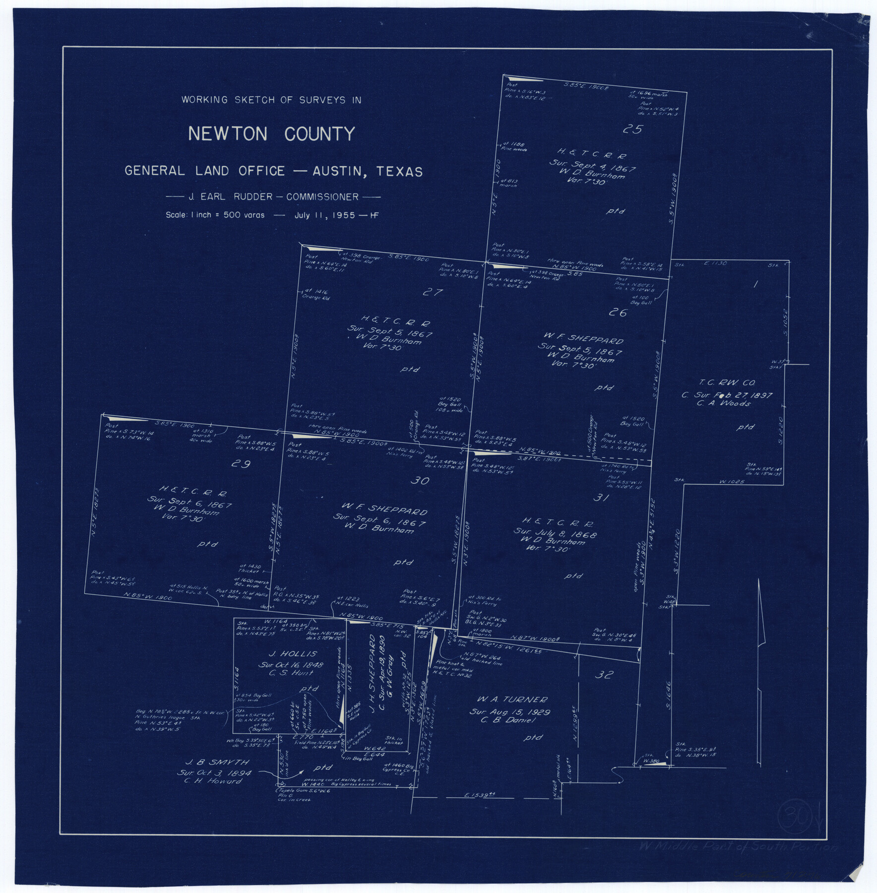 71276, Newton County Working Sketch 30, General Map Collection