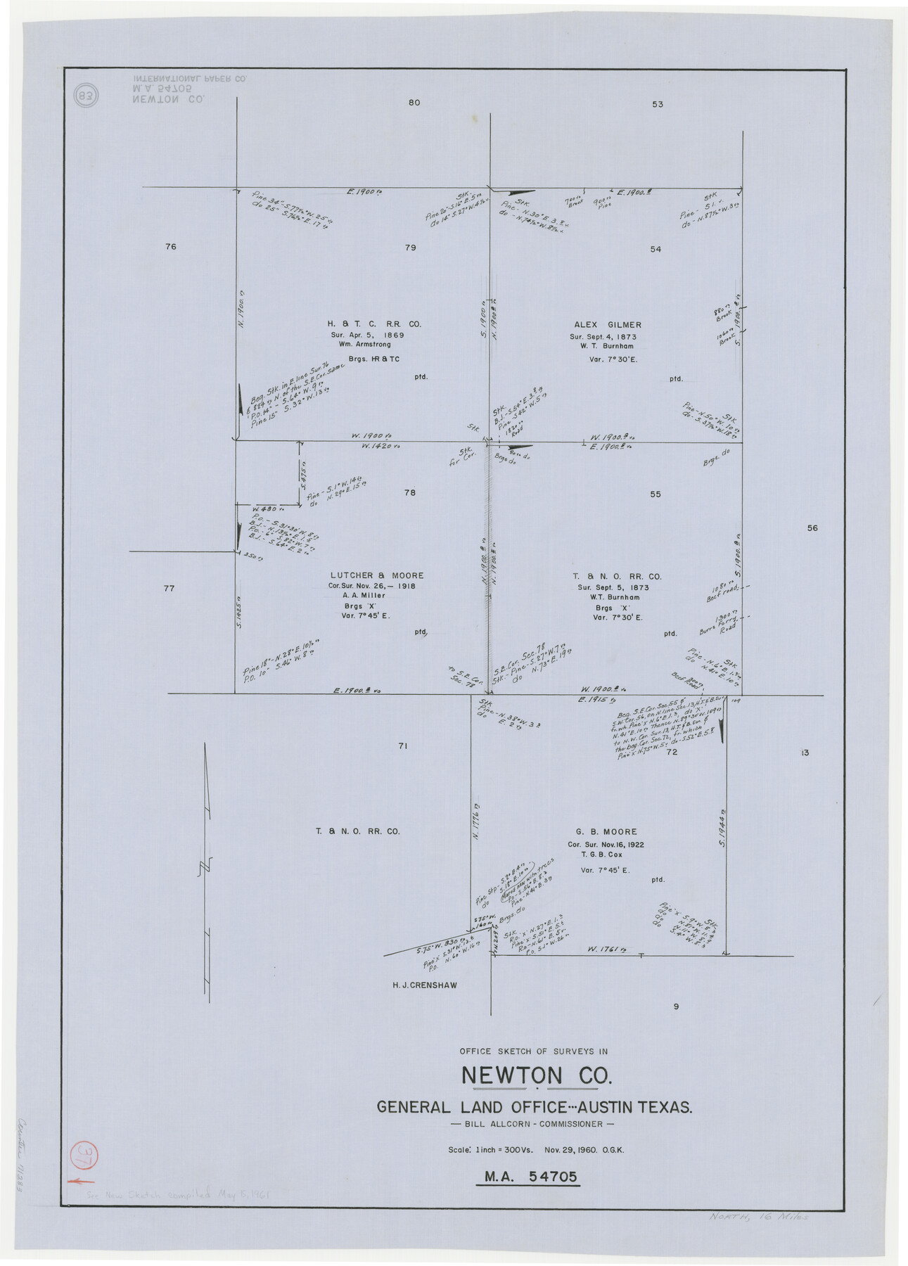 71283, Newton County Working Sketch 37, General Map Collection