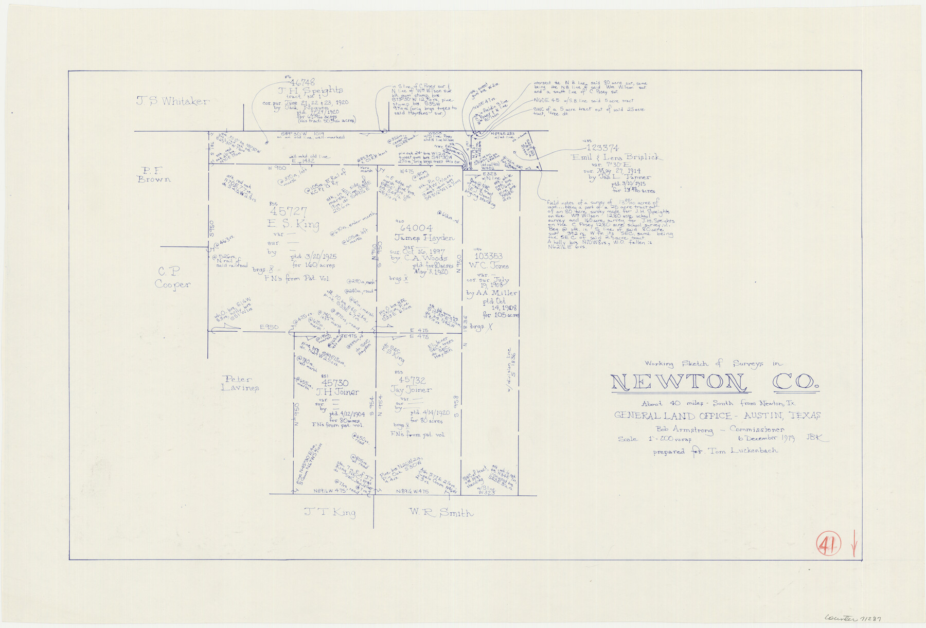 71287, Newton County Working Sketch 41, General Map Collection