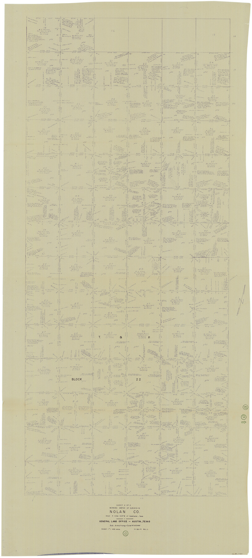 71301, Nolan County Working Sketch 10, General Map Collection