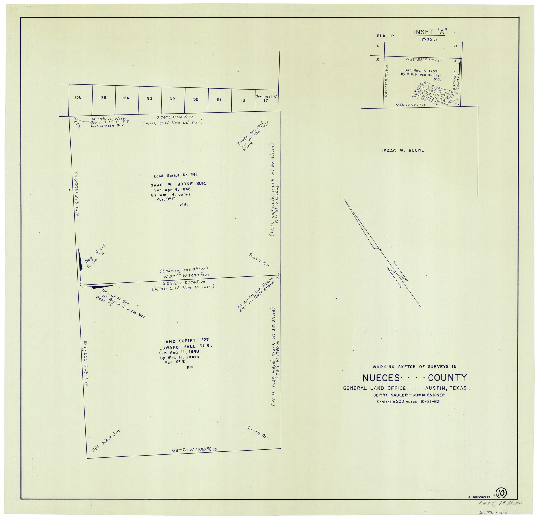 71312, Nueces County Working Sketch 10, General Map Collection
