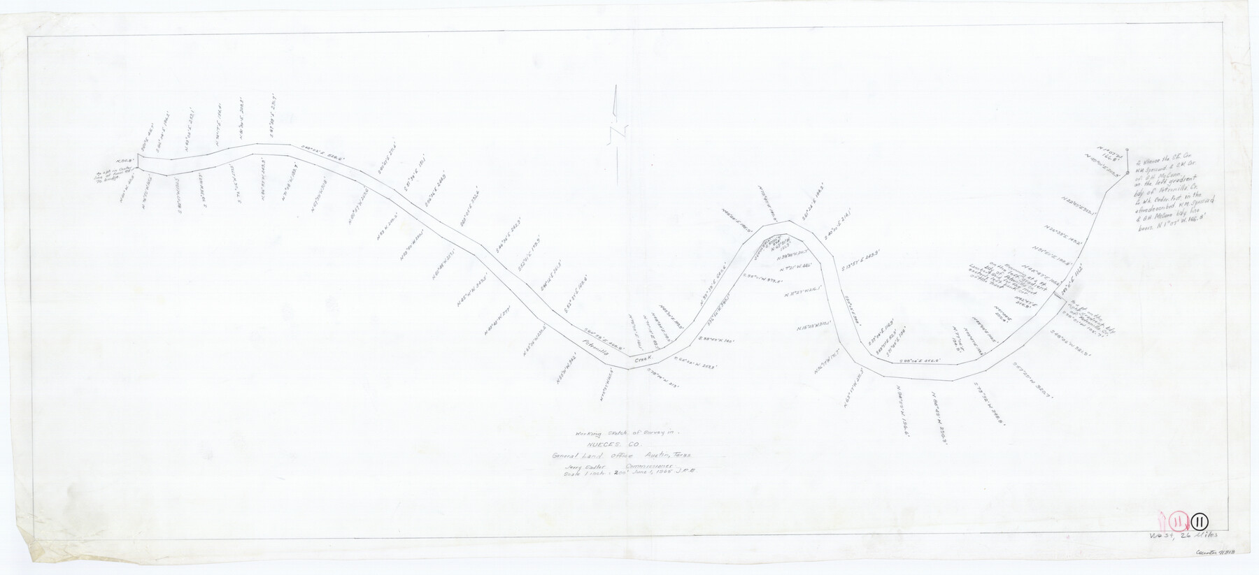 71313, Nueces County Working Sketch 11, General Map Collection