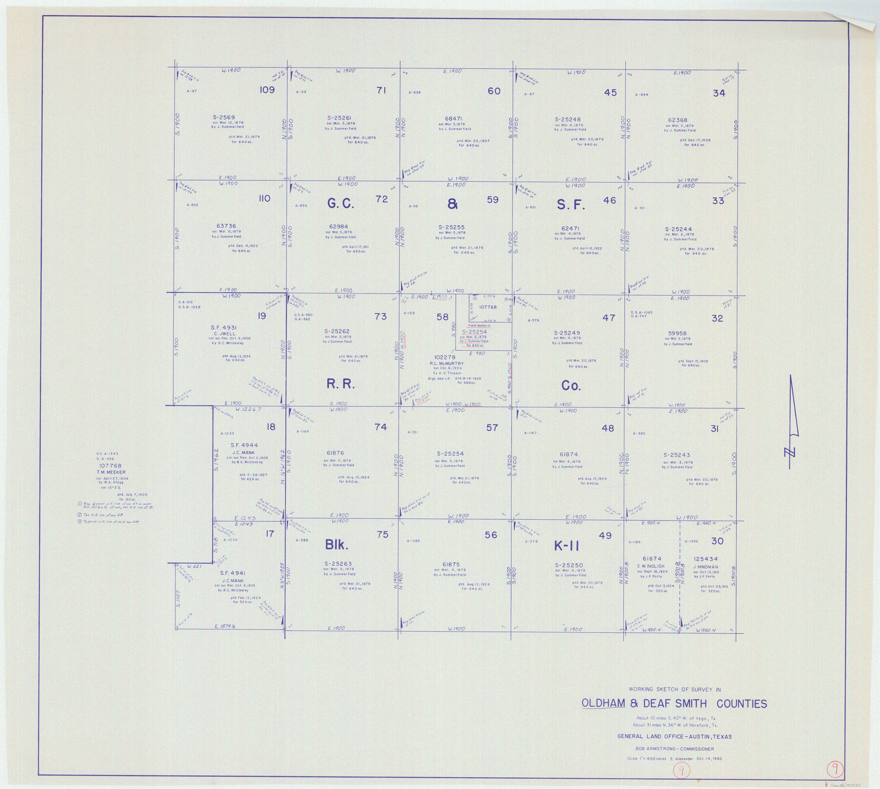 71331, Oldham County Working Sketch 9, General Map Collection