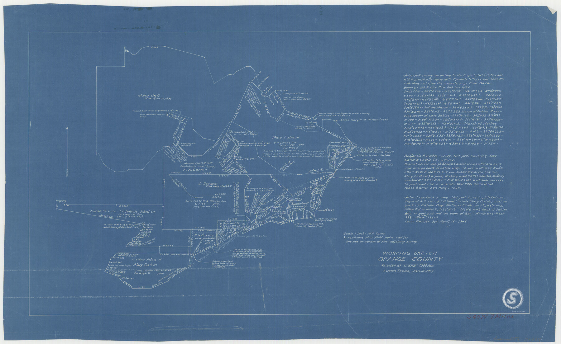 71337, Orange County Working Sketch 5, General Map Collection