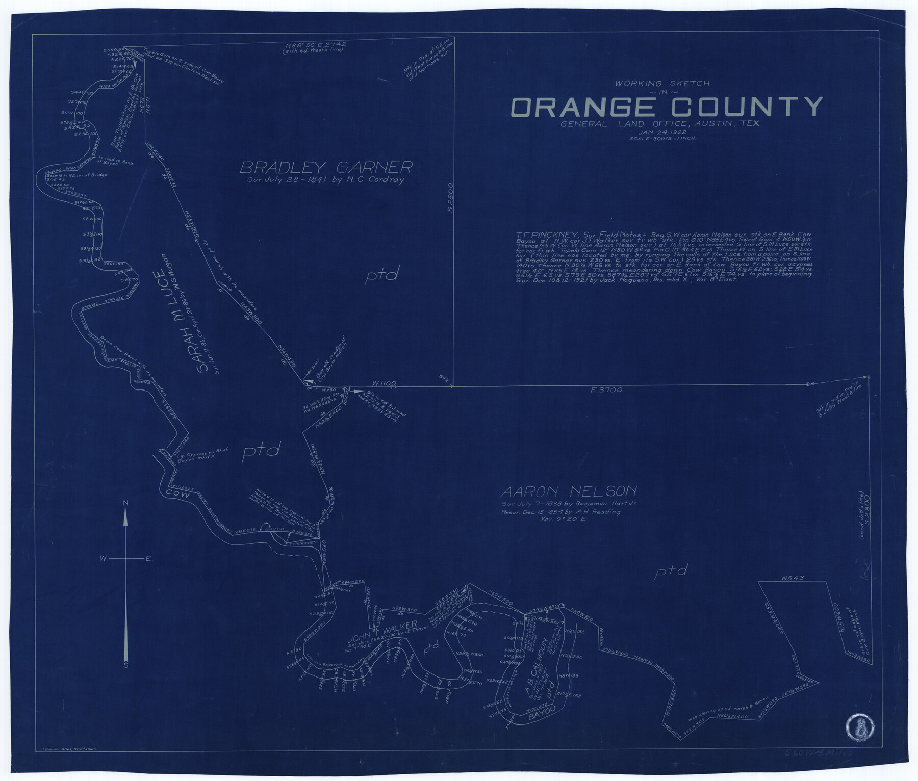 71340, Orange County Working Sketch 8, General Map Collection