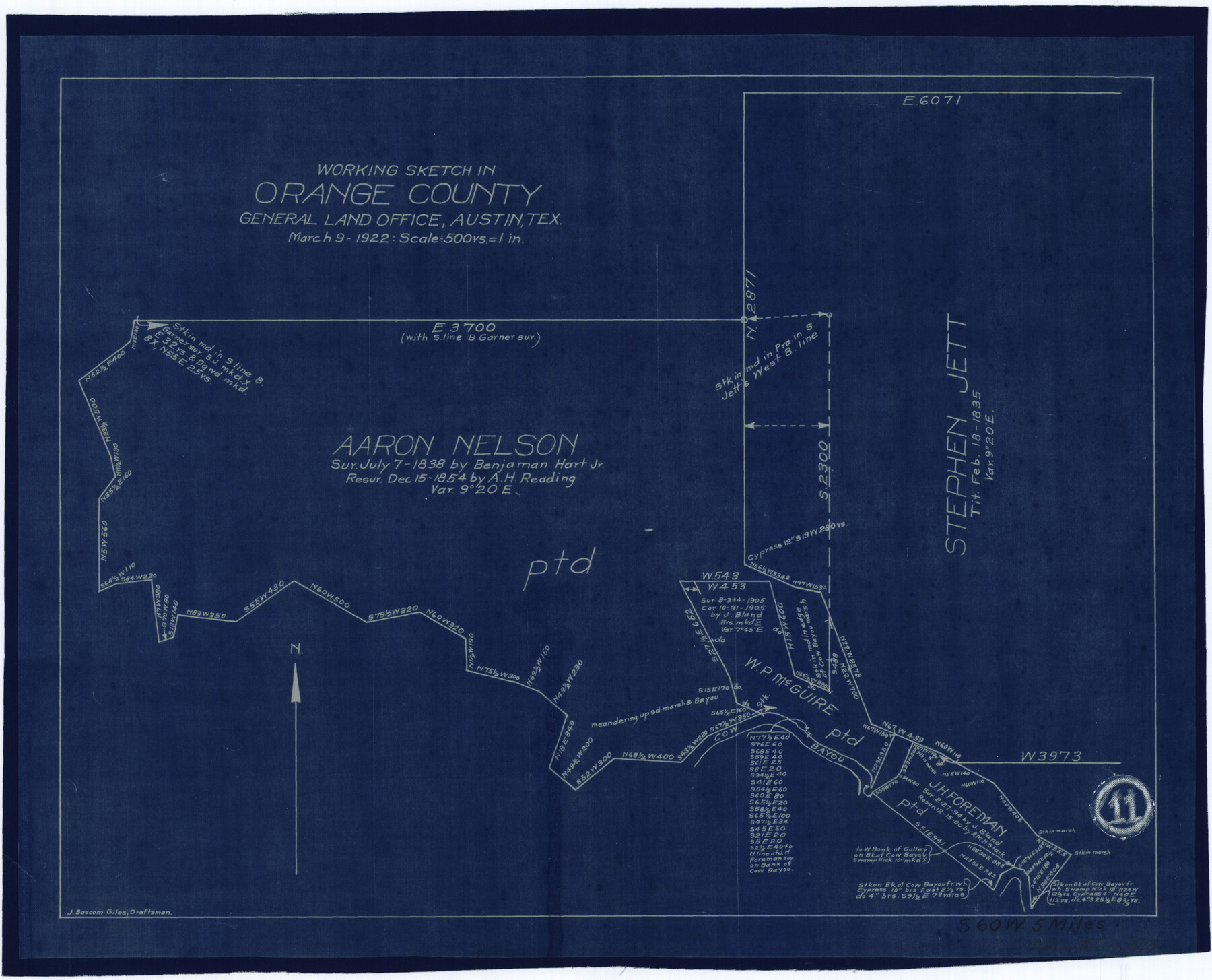 71343, Orange County Working Sketch 11, General Map Collection