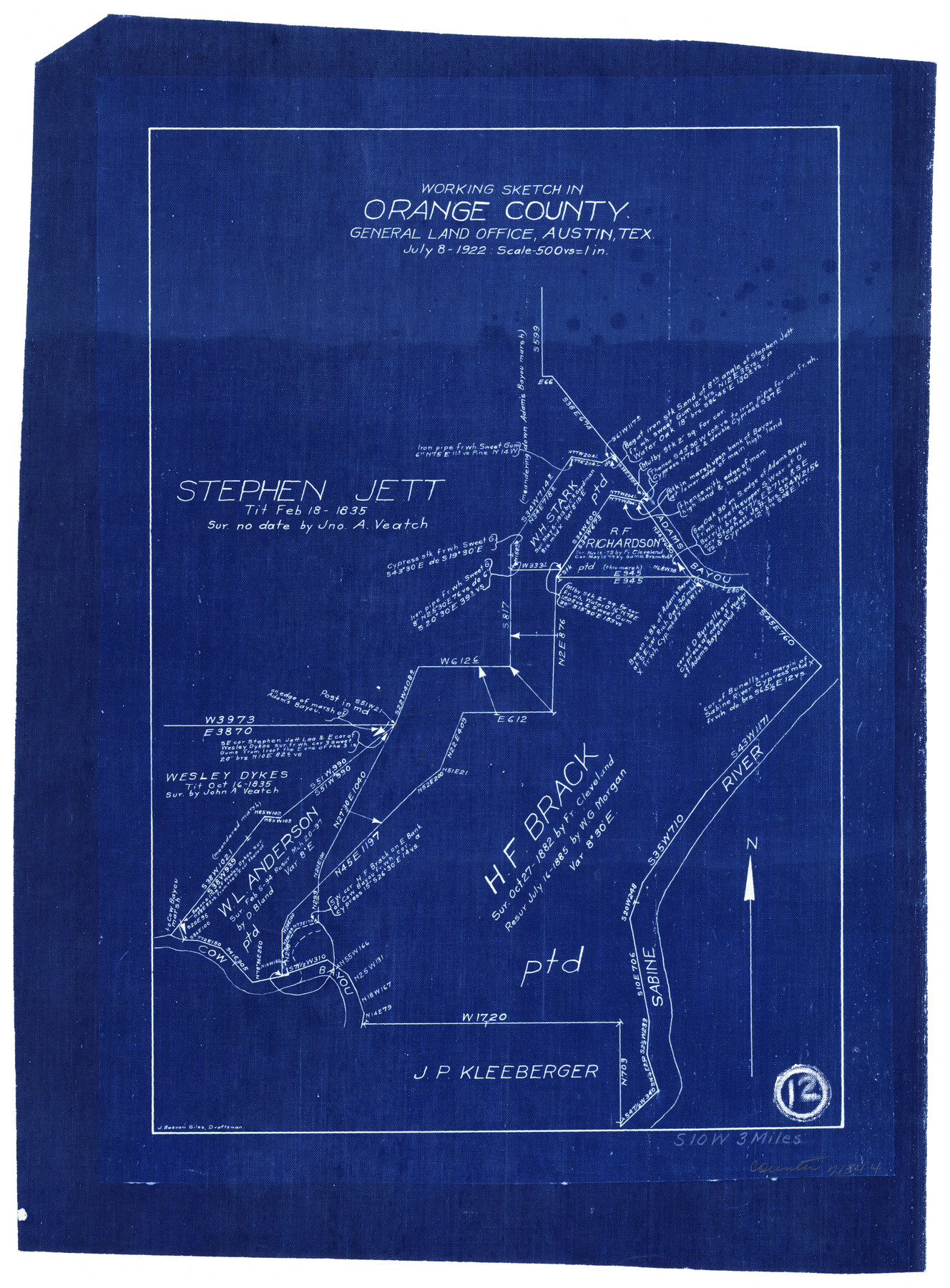 71344, Orange County Working Sketch 12, General Map Collection
