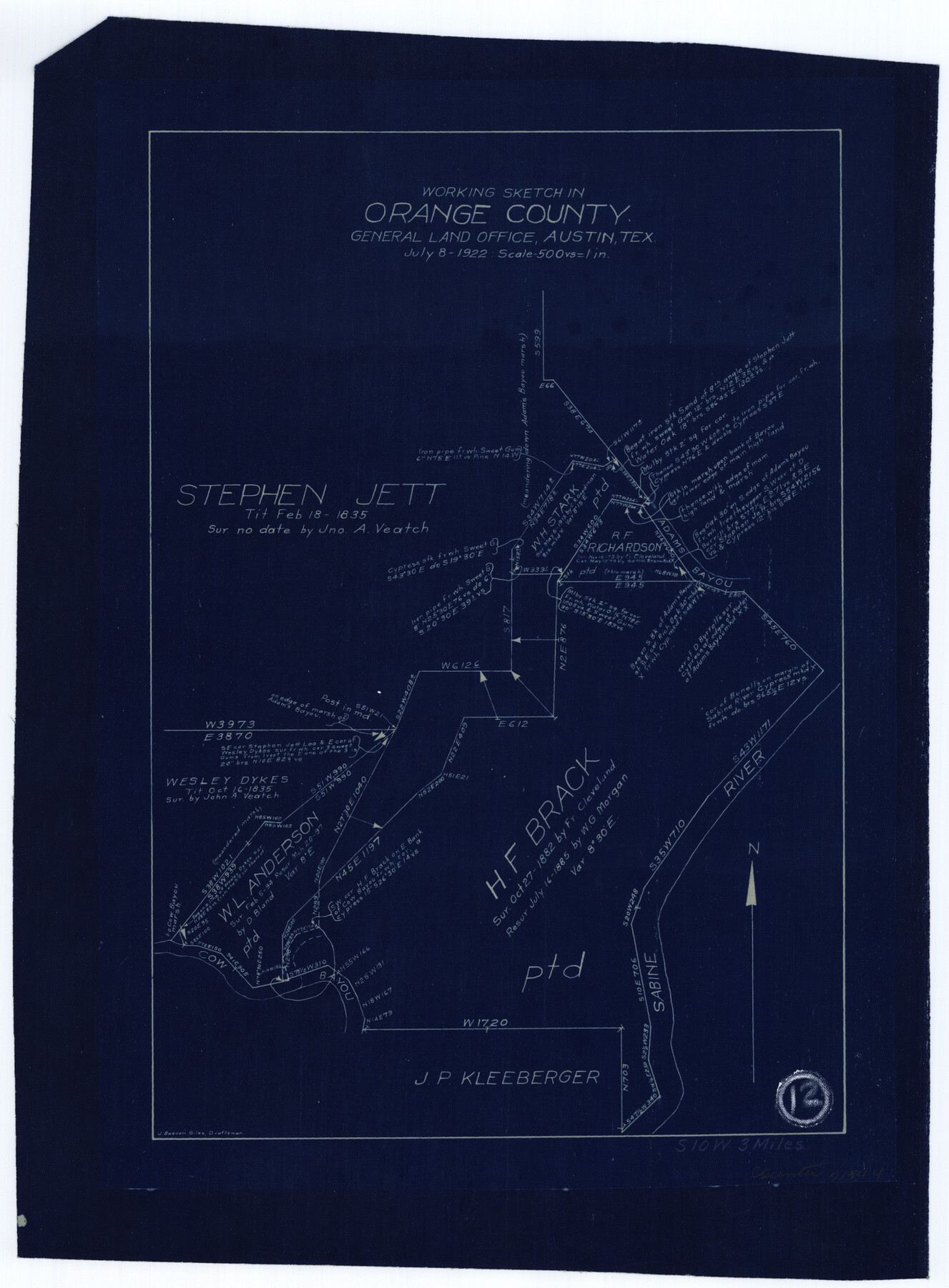 71344, Orange County Working Sketch 12, General Map Collection