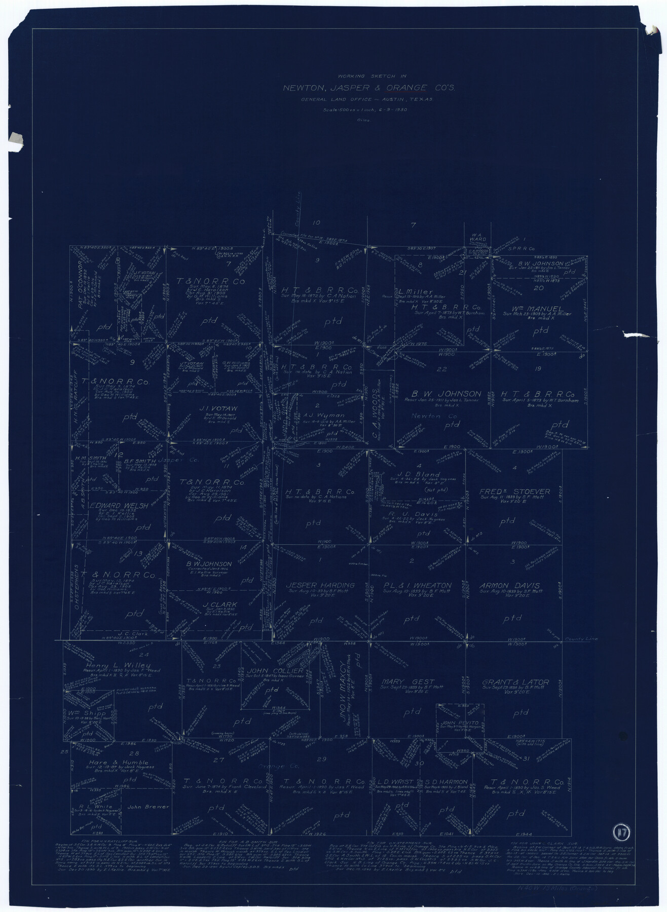 71349, Orange County Working Sketch 17, General Map Collection