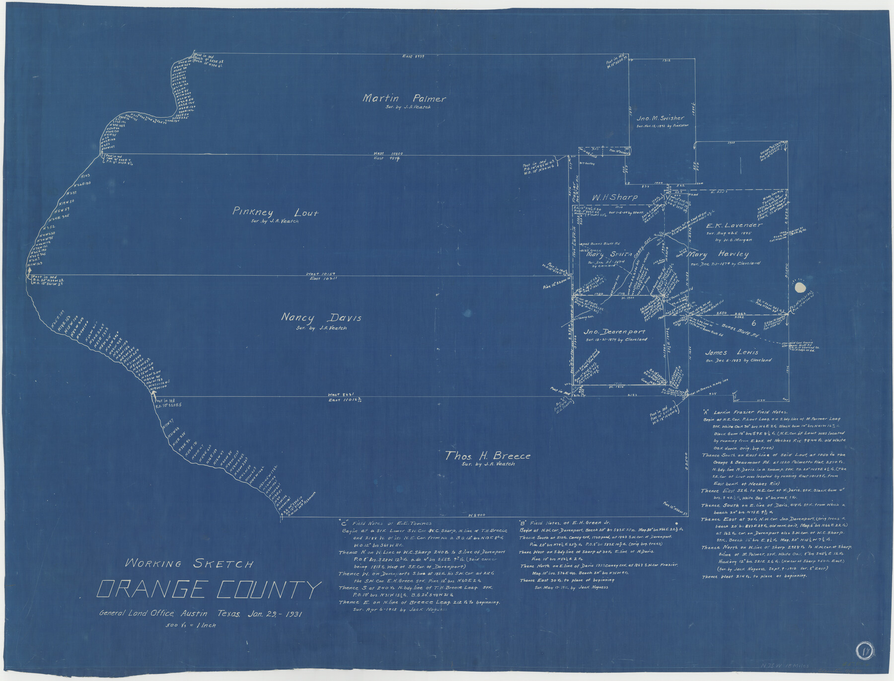 71350, Orange County Working Sketch 18, General Map Collection