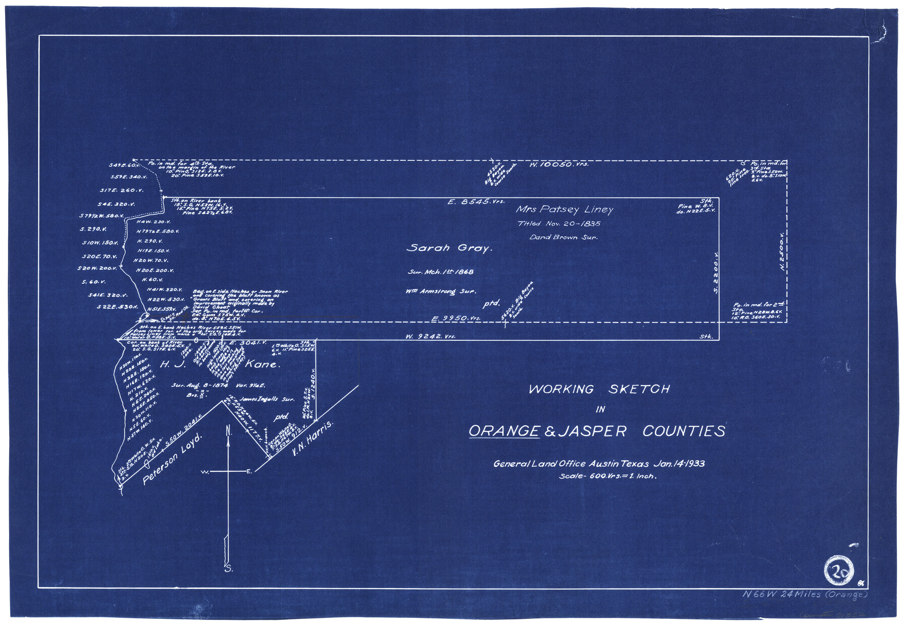 71352, Orange County Working Sketch 20, General Map Collection
