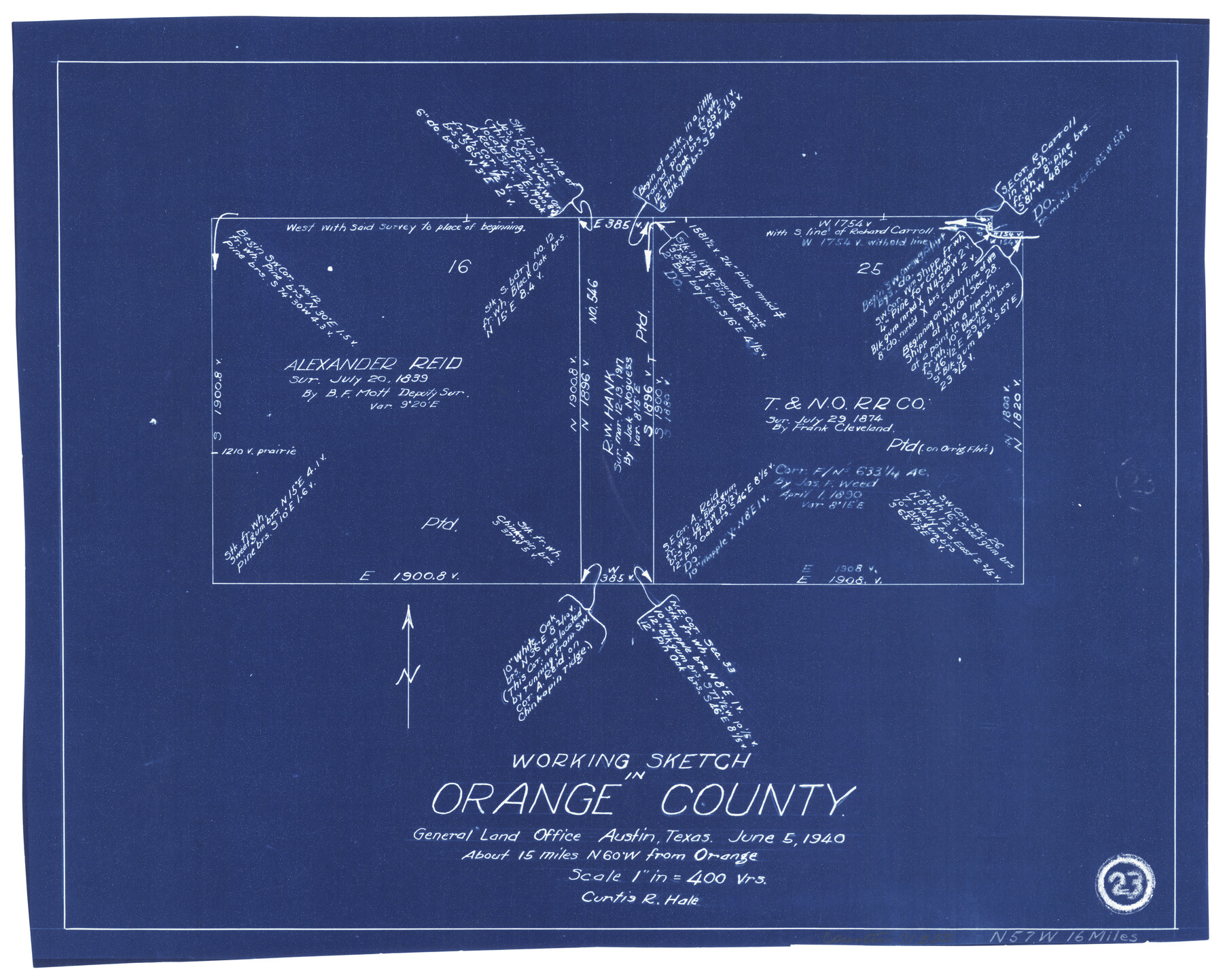 71355, Orange County Working Sketch 23, General Map Collection
