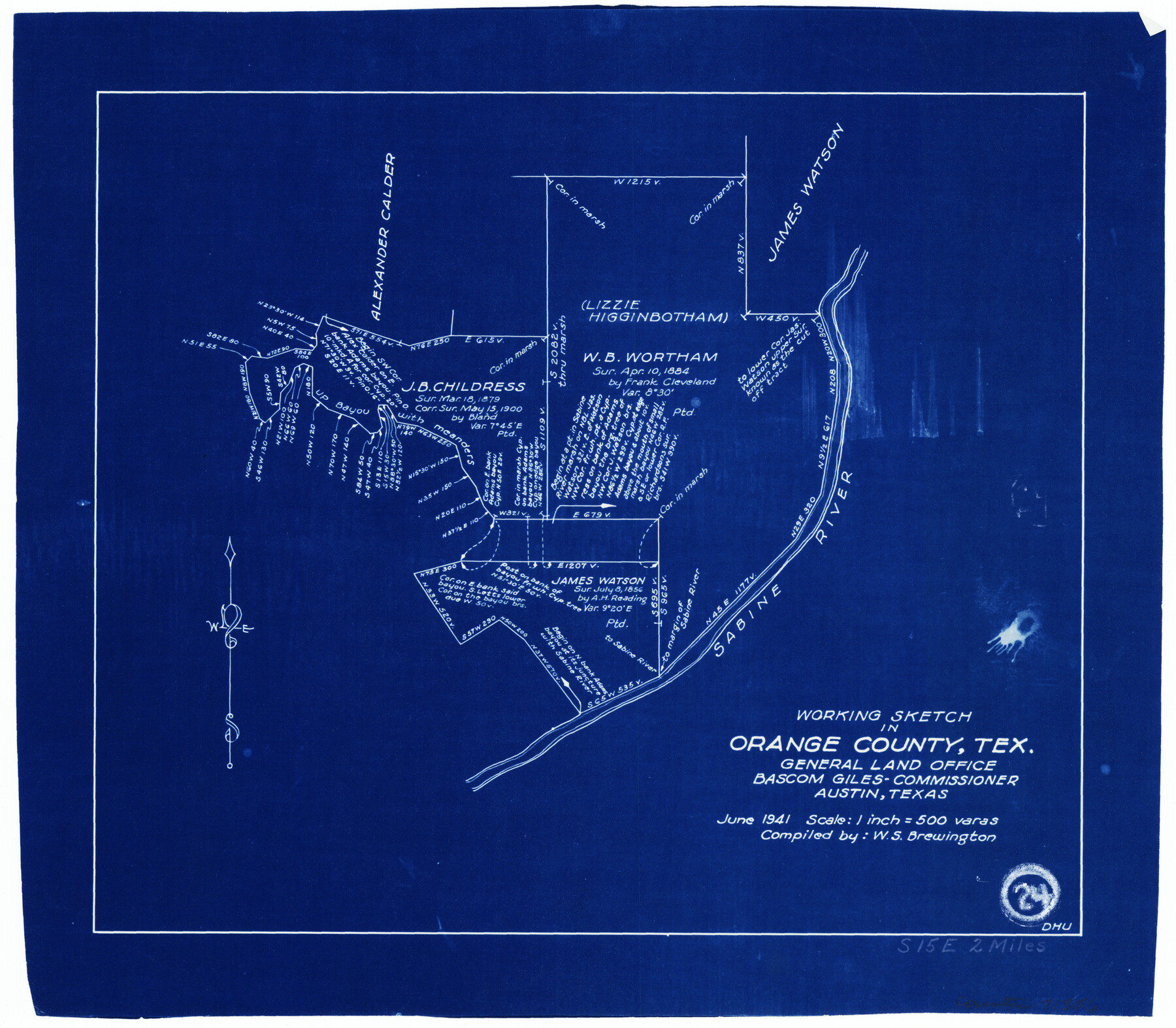 71356, Orange County Working Sketch 24, General Map Collection