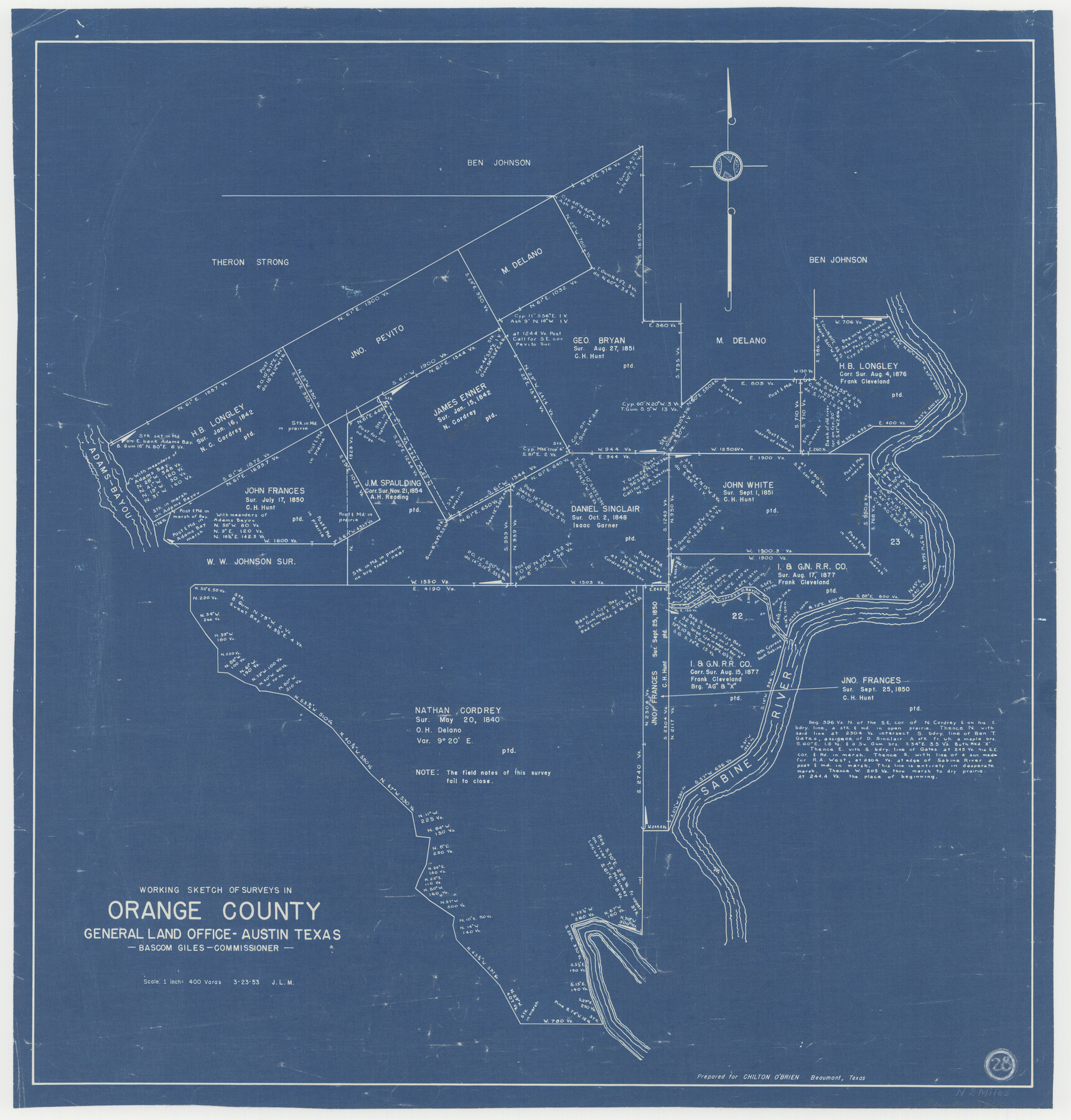 71360, Orange County Working Sketch 28, General Map Collection