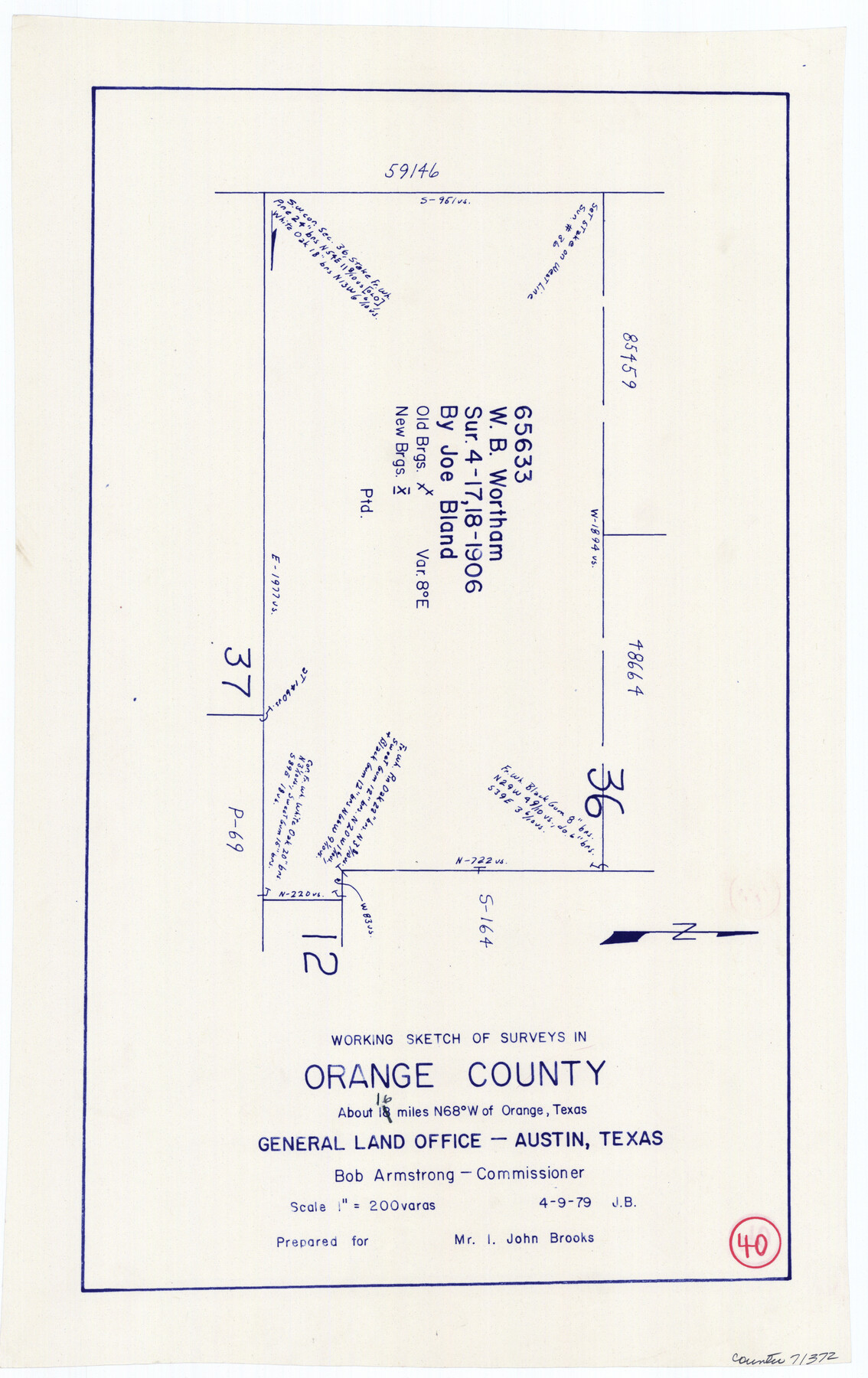 71372, Orange County Working Sketch 40, General Map Collection