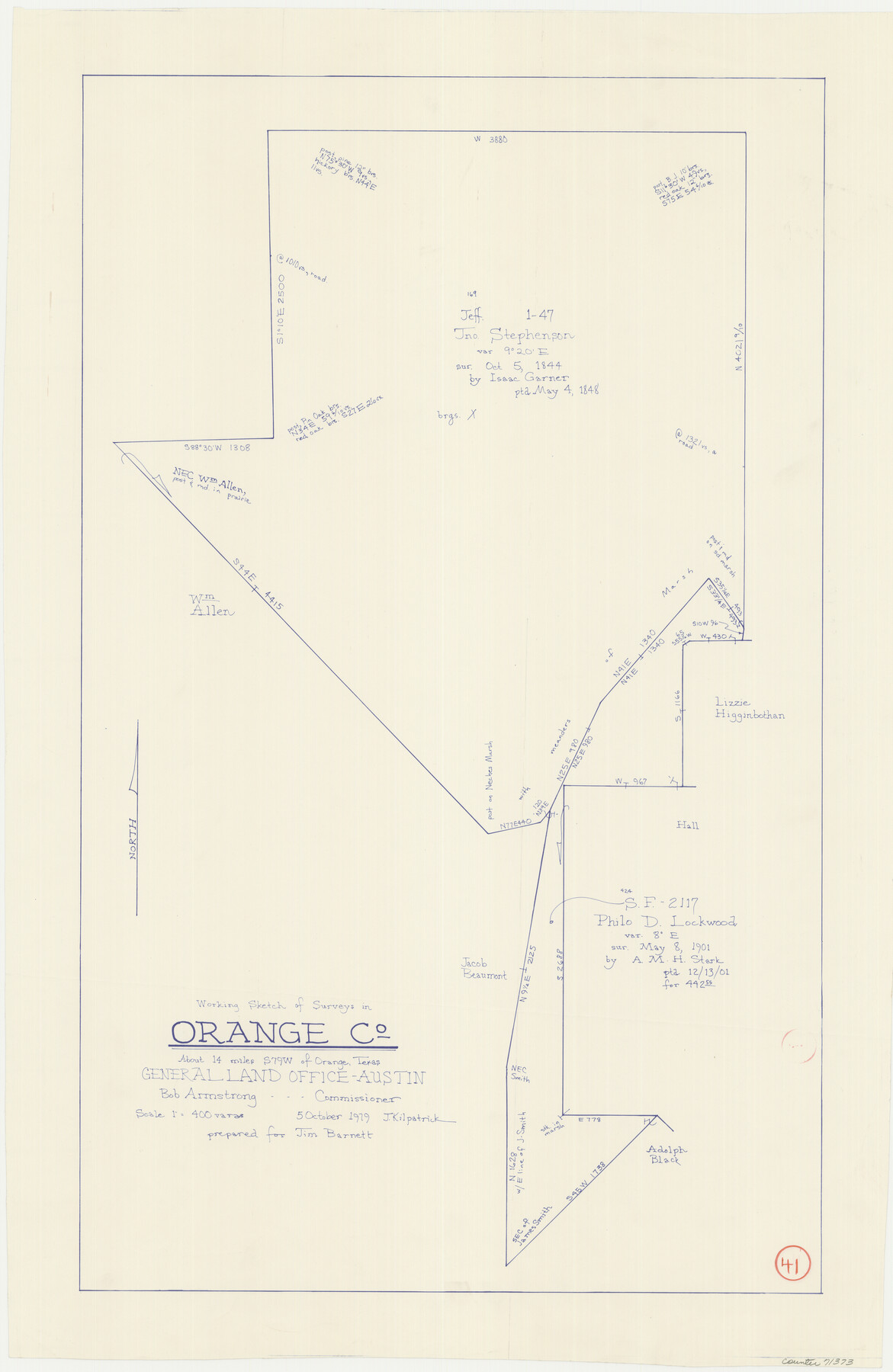 71373, Orange County Working Sketch 41, General Map Collection