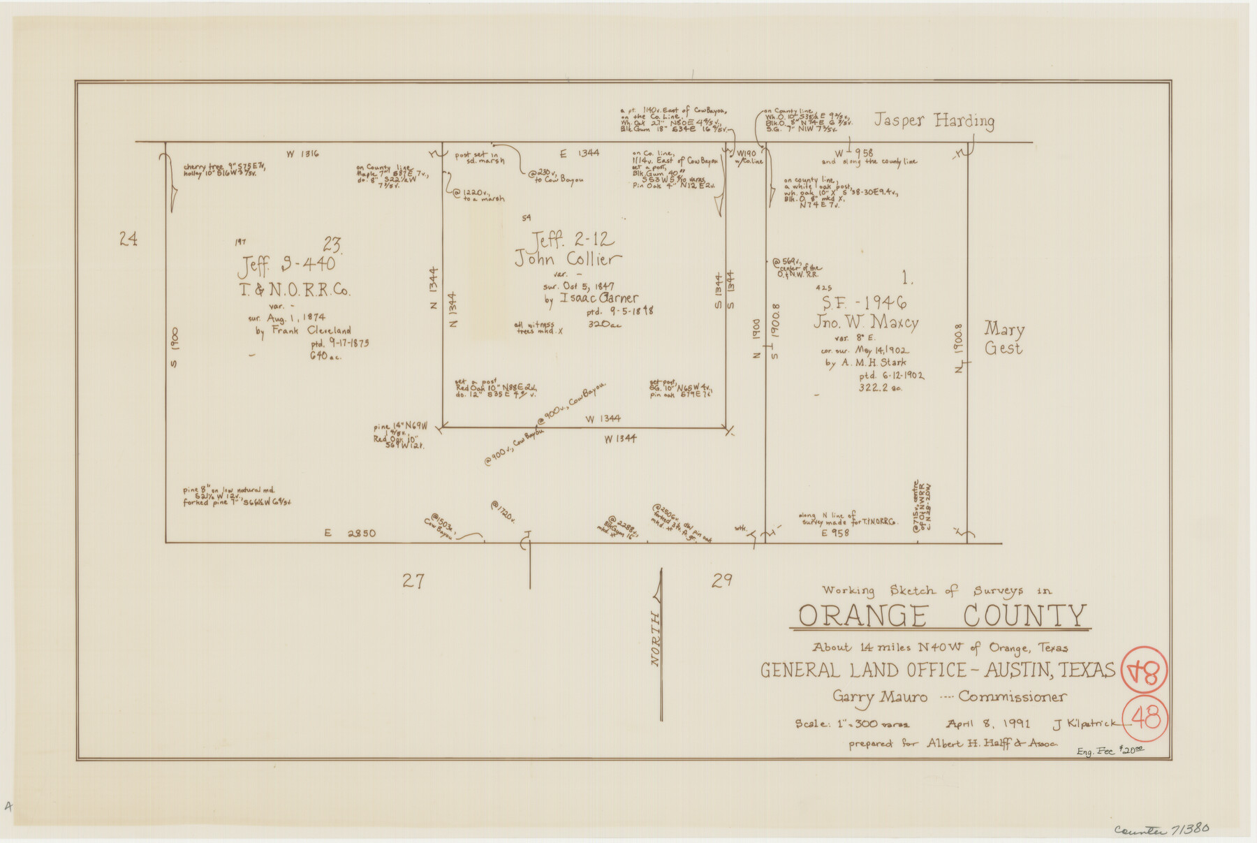 71380, Orange County Working Sketch 48, General Map Collection