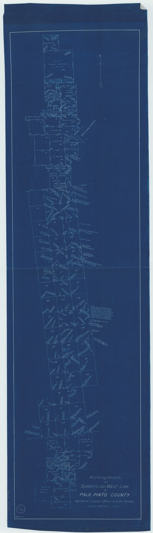 71386, Palo Pinto County Working Sketch 3, General Map Collection