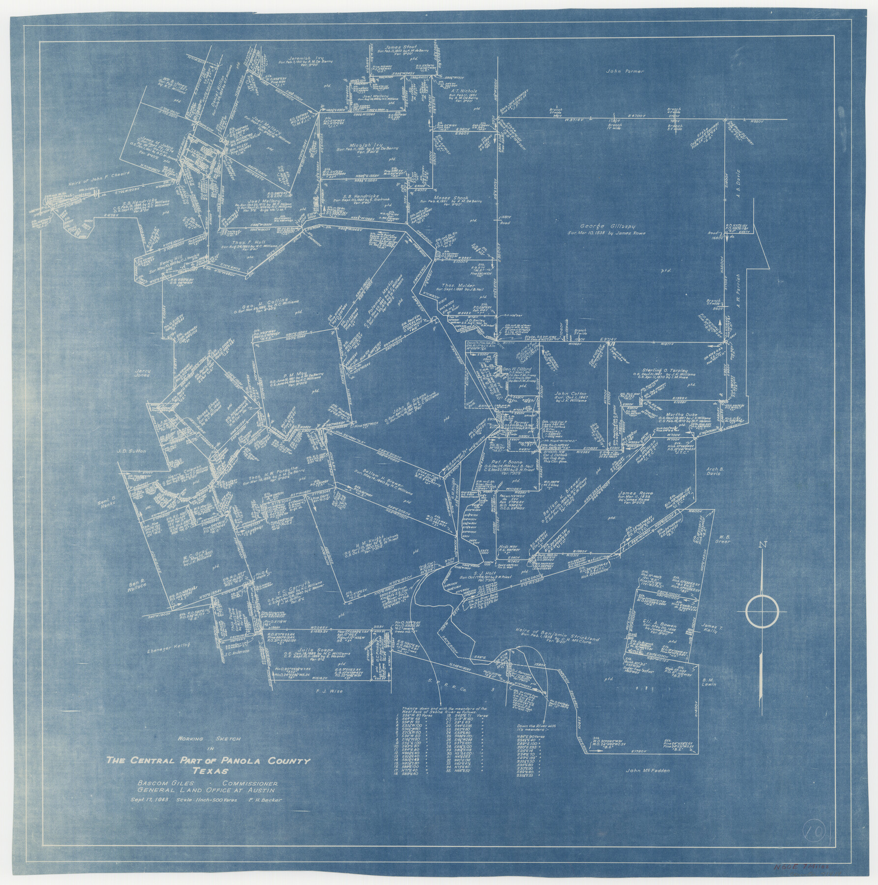 71419, Panola County Working Sketch 10, General Map Collection