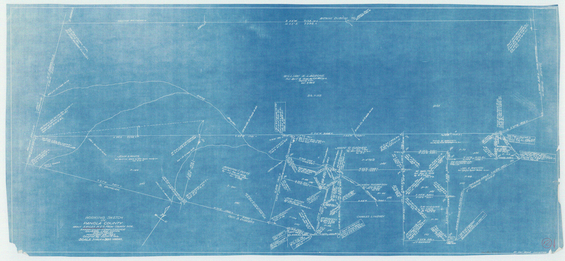 71421, Panola County Working Sketch 12, General Map Collection