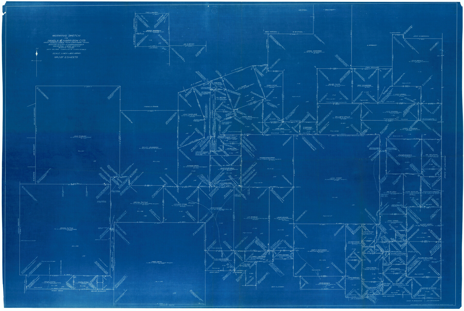 71422, Panola County Working Sketch 13, General Map Collection