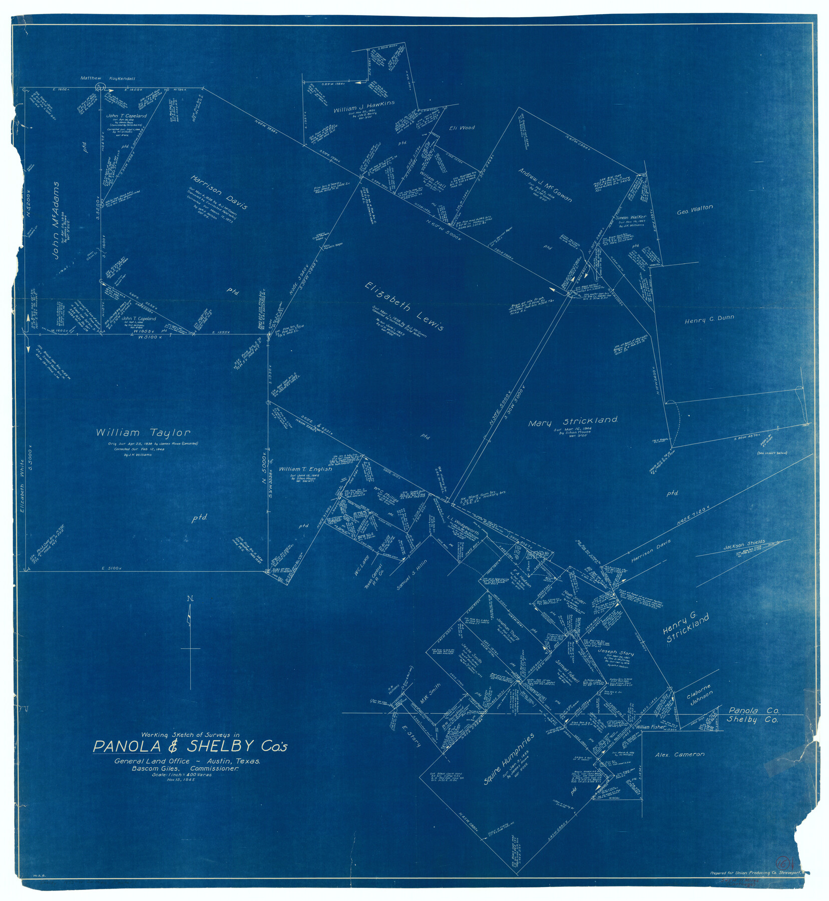 71425, Panola County Working Sketch 16, General Map Collection