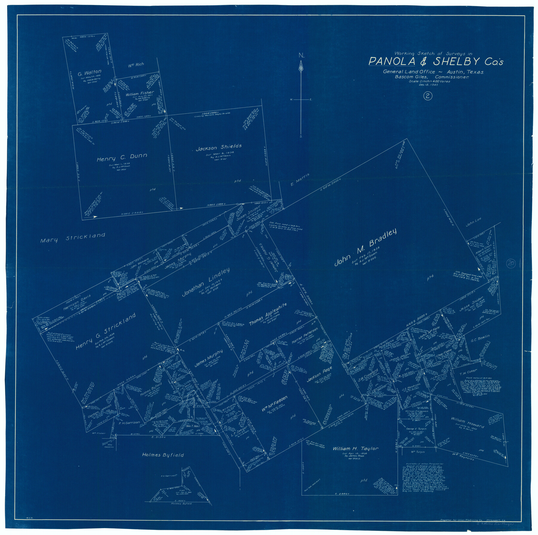 71429, Panola County Working Sketch 20, General Map Collection