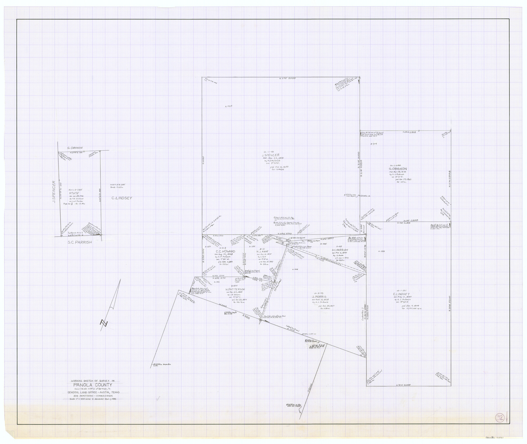 71441, Panola County Working Sketch 32, General Map Collection