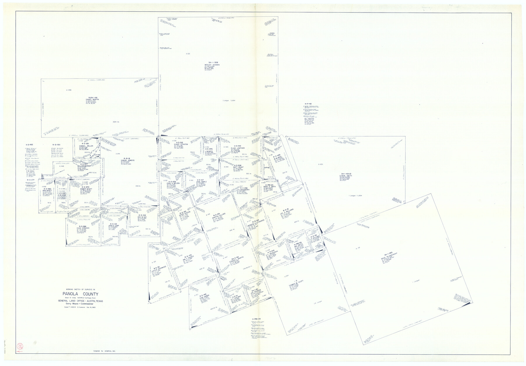 71444, Panola County Working Sketch 35, General Map Collection