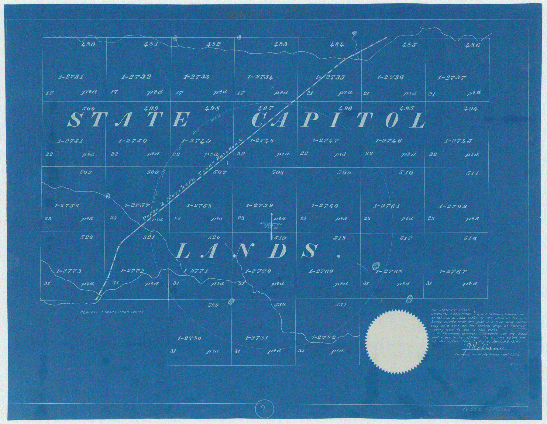 71470, Parmer County Working Sketch 2, General Map Collection