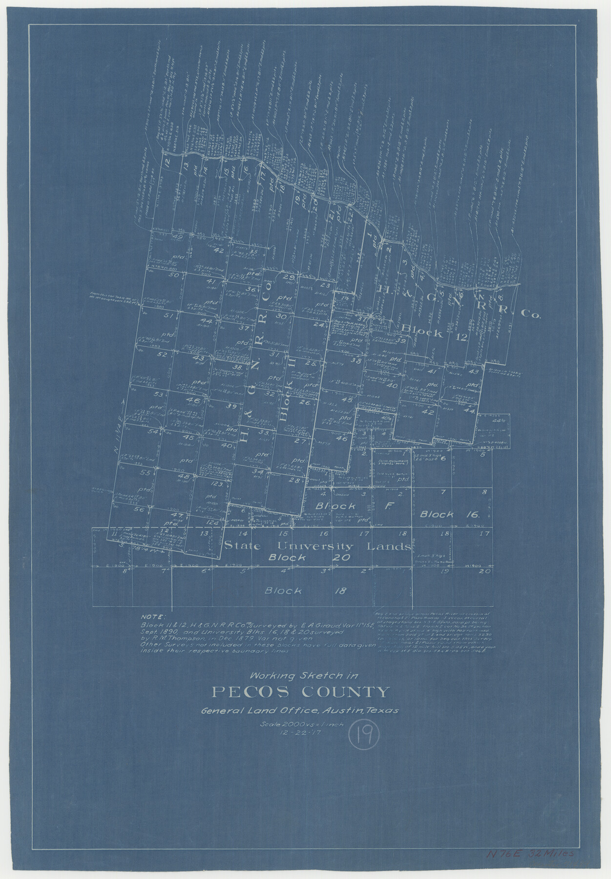 71489, Pecos County Working Sketch 19, General Map Collection