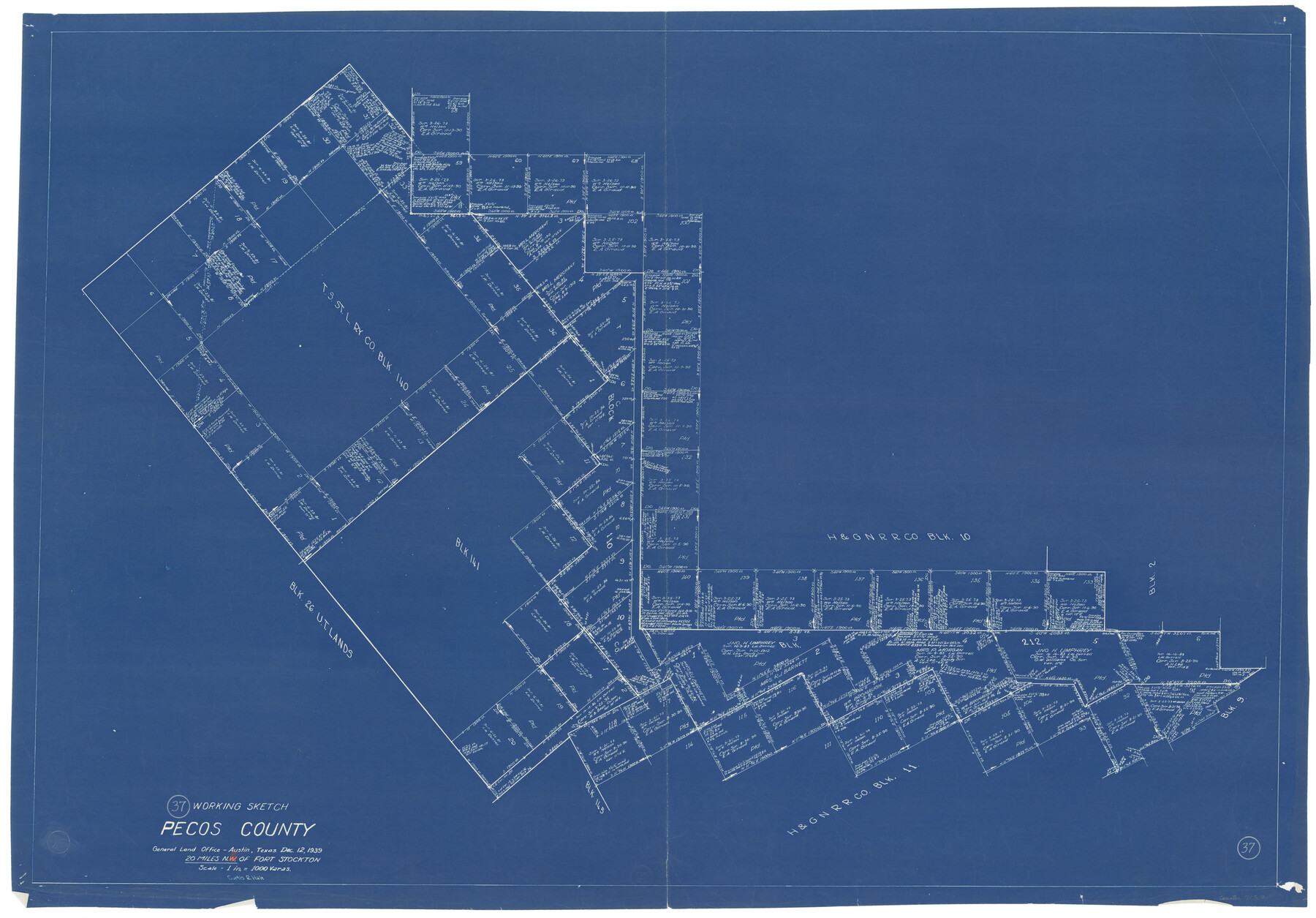 71509, Pecos County Working Sketch 37, General Map Collection